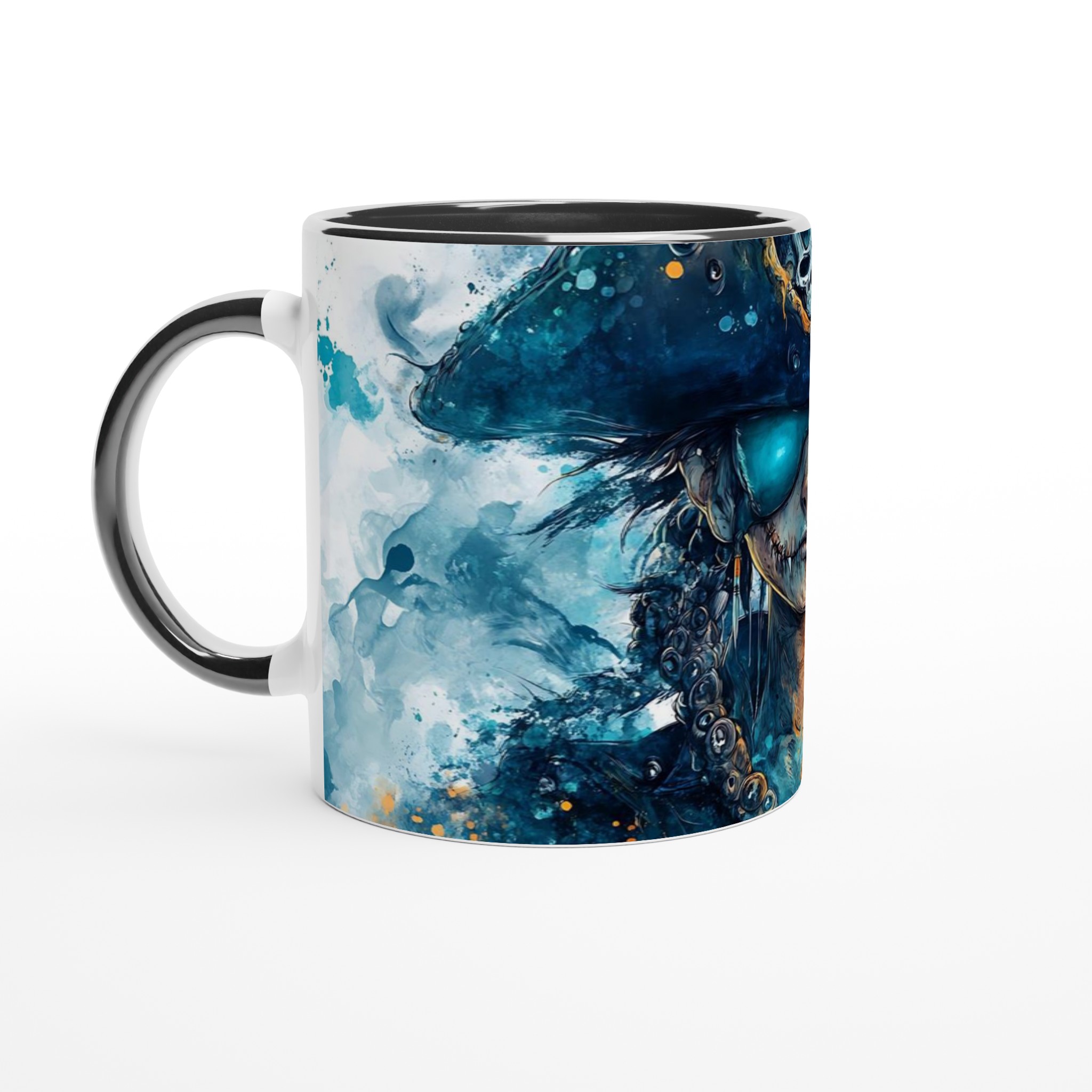 Pirate Nightmare Mugg – Akvarellstil | Unik 11oz Keramikmugg i Sju Färger 4 b0790530-67d7-4a20-8568-d932e8ecb0ba