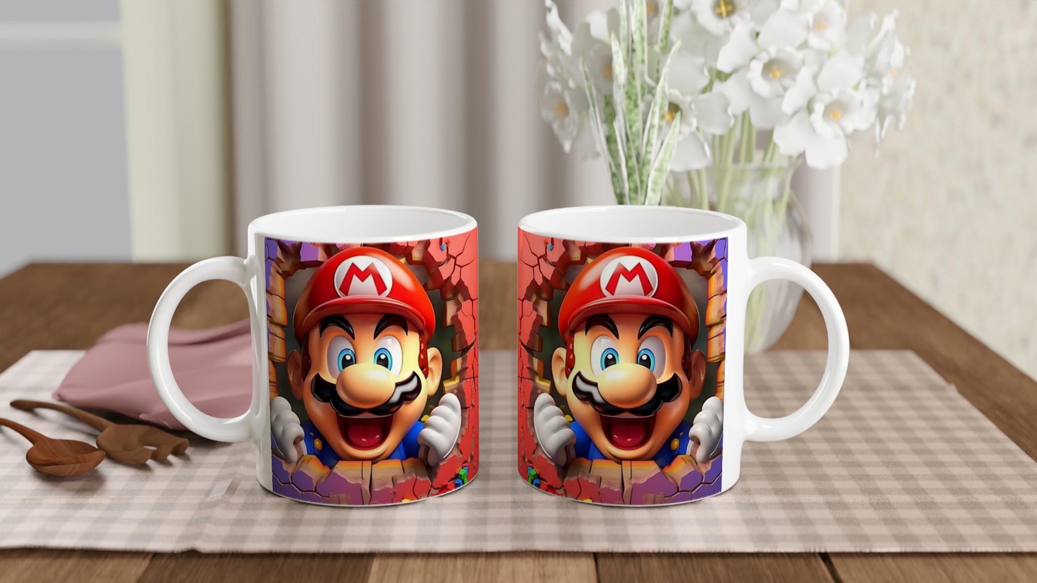 Vit 11oz Keramisk Mugg med Livfull Super Mario-design – Välj Bland Sju Färgstarka Keramiska Nyanser 10 b08a1f2f-36d9-4c0b-9efb-7cc41045725a