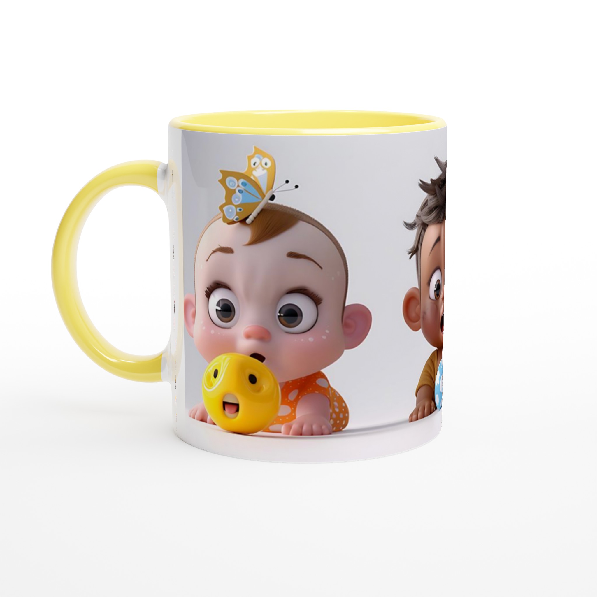Söta Lekkamrater Keramikmugg – Glada Babymotiv & Djur för Din Kaffe- eller Teupplevelse, Välj Färg! 4 b09774da-fc49-49dd-85db-602bebf6abb8