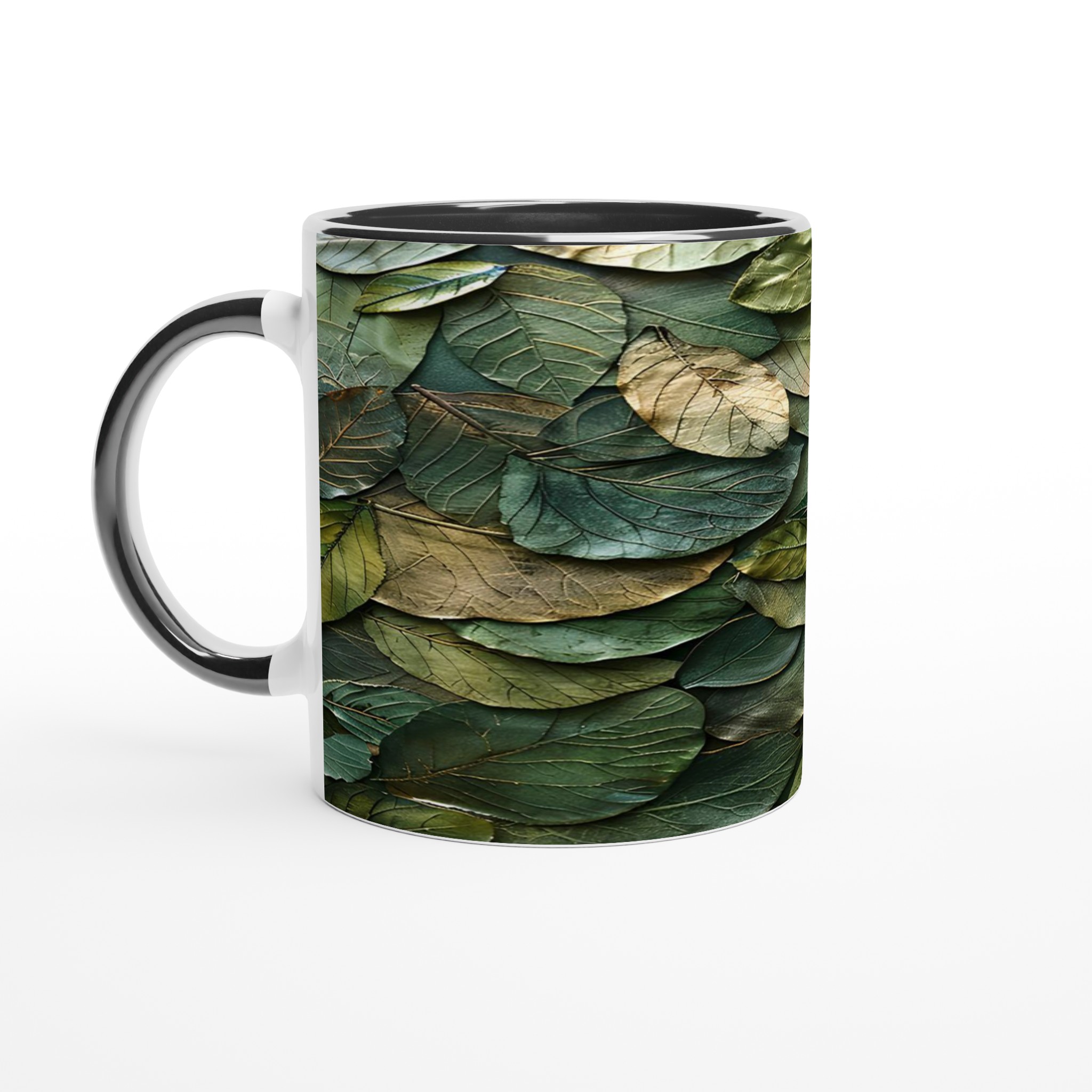 Naturnära Keramisk Mugg 11oz – Skogsgröna Lövdesign i Valfri Färg 4 b09f4e1a-406c-4fd9-b5f5-02ef044dd51f