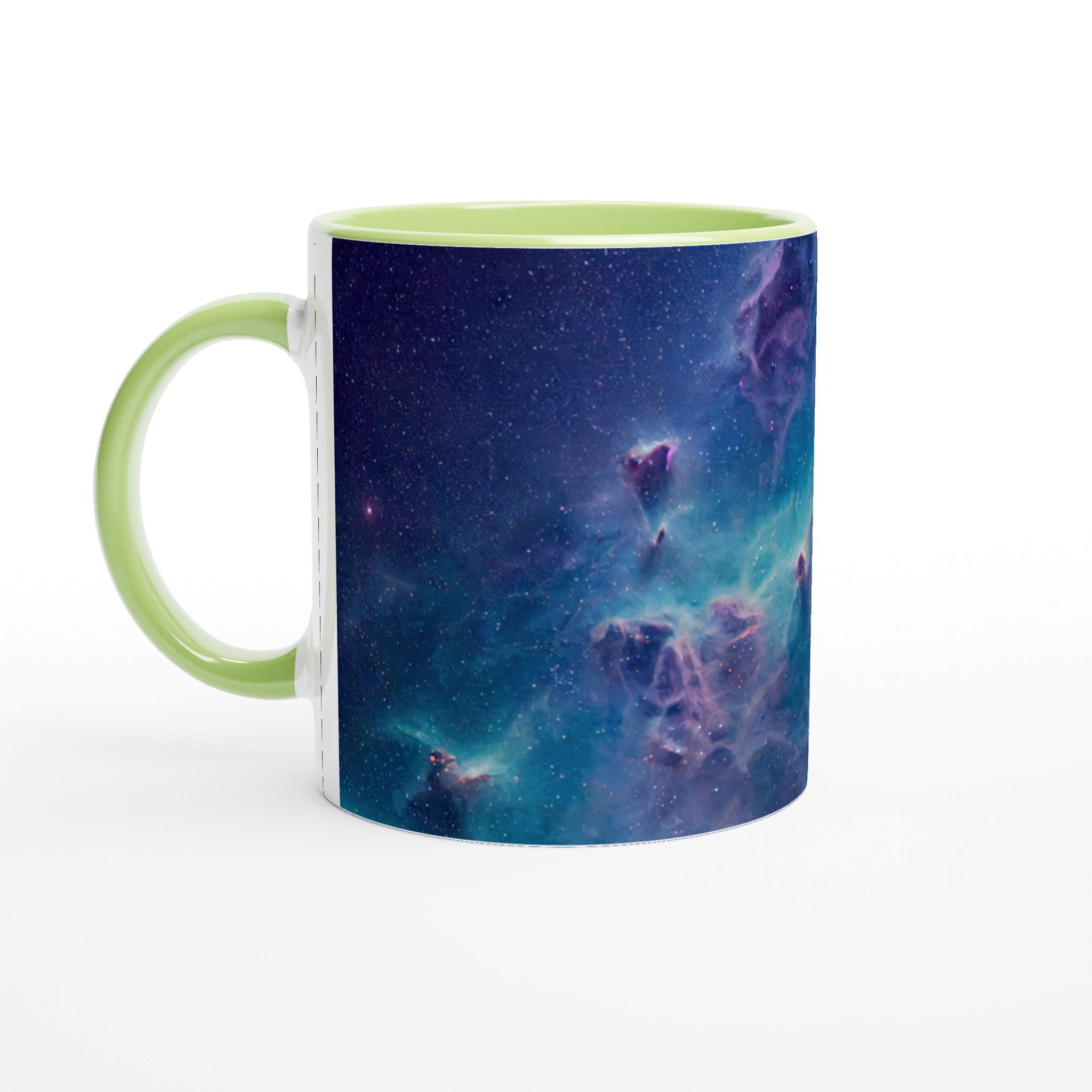 Vit 11oz keramisk mugg med stjärnhimmel - välj bland sju levande keramfärger 7 b0bd0fe9-7414-4335-b162-d9161269f741