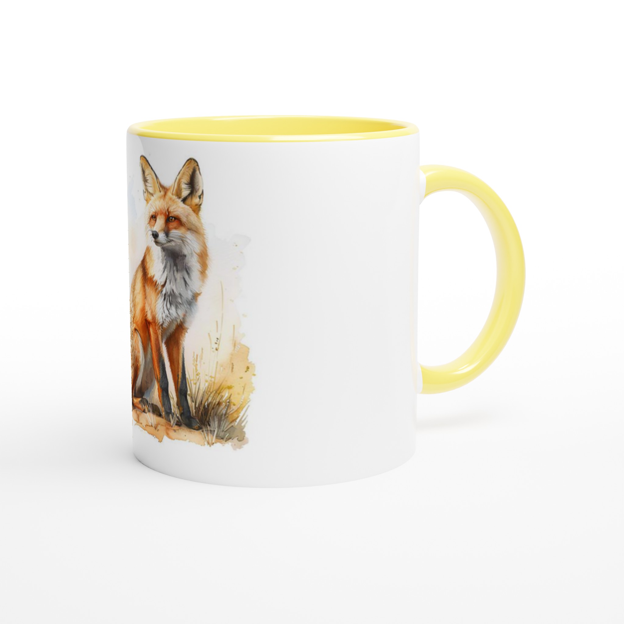 Kräftig räv-akvarell 11oz keramikmugg i ditt val av sex djärva nyanser – Perfekt för naturälskaren! 8 b1625564-083d-4e4a-ba9e-72467bc86df0