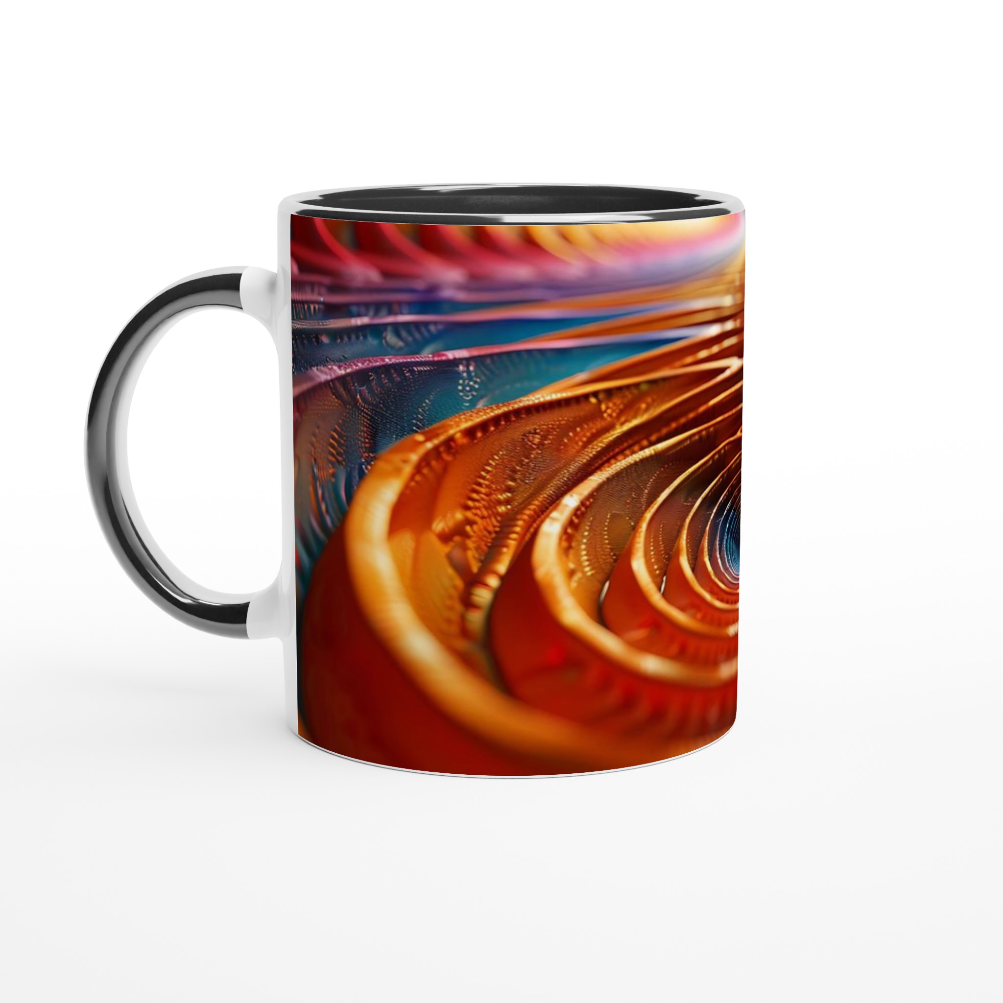 Abstrakt Spiral Keramikmugg - Livfull Design i Ditt Val av 7 Färgstarka Nyanser 4 b1824a2b-226e-4fc5-ad6b-50189e671914