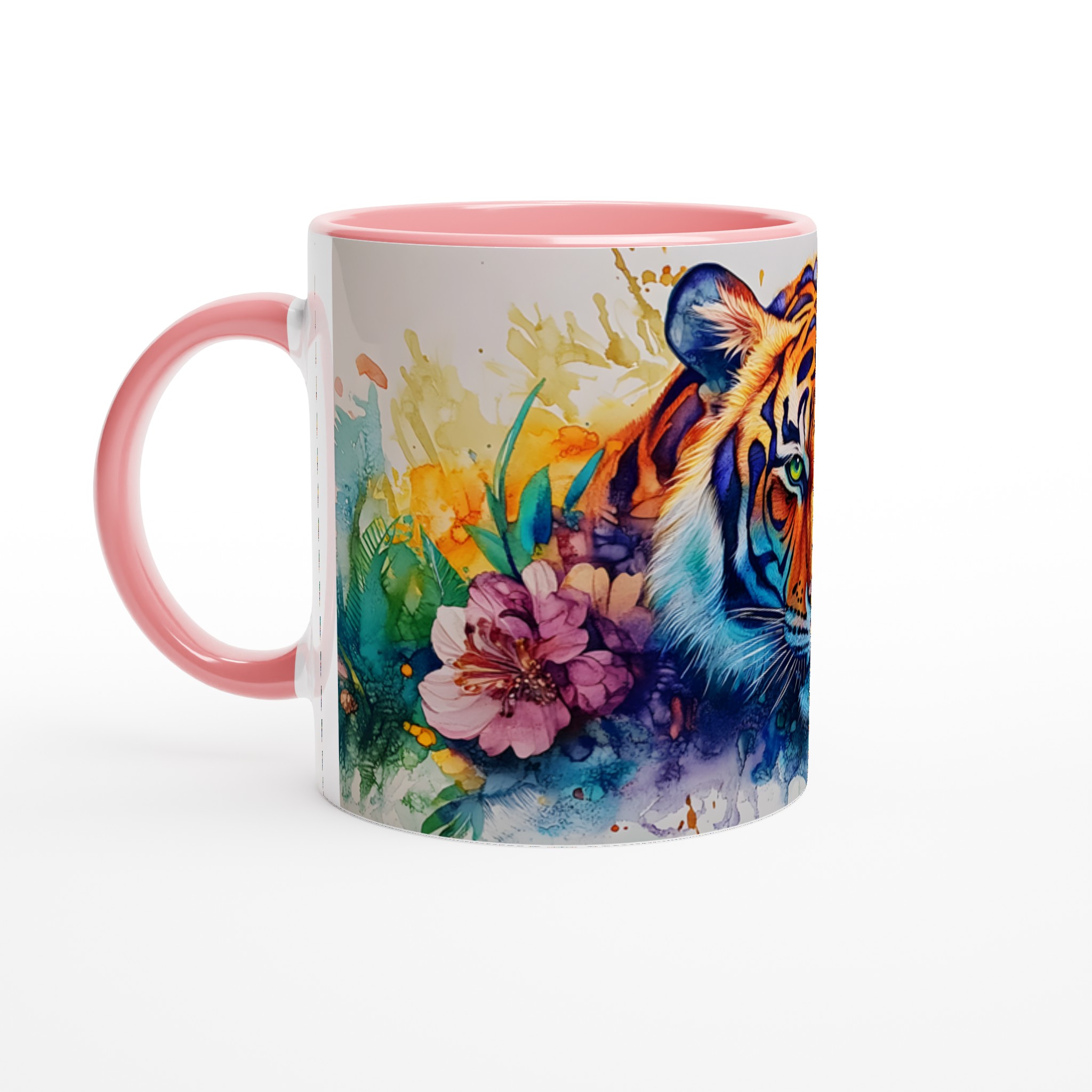 Abstrakt Akvarell Tiger Mugg – Vibrerande Djungeldesign för Kaffeälskare i Valfri Färg! 6 b1a7b9bf-a0cc-4ad4-b14e-062bd6acb4d0