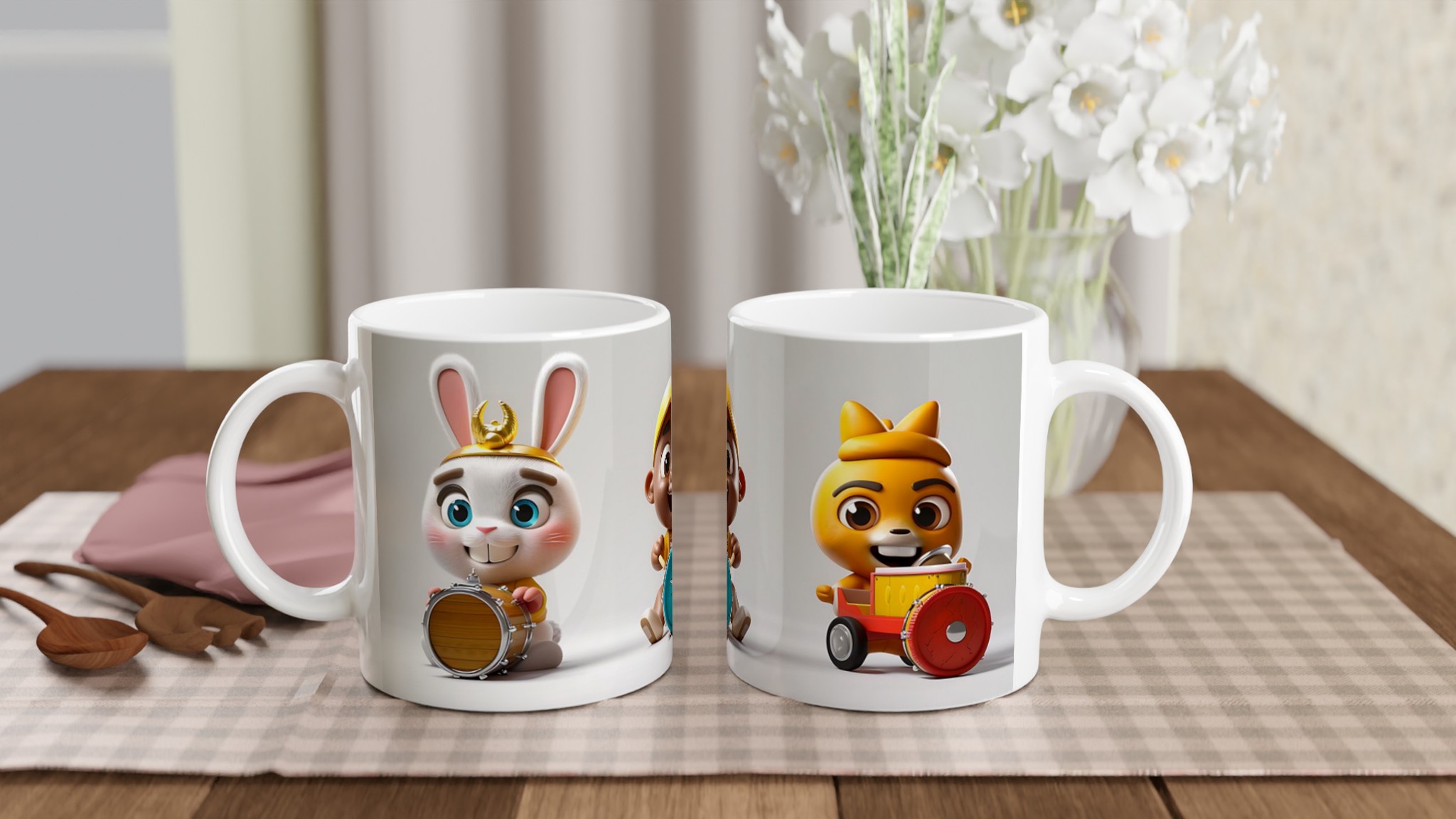 Söta Djur & Trummor Keramisk Mugg – Lekfull Design i Flera Färgval 10 b1ab3583-4ea1-4f67-a800-8c512cdae35e
