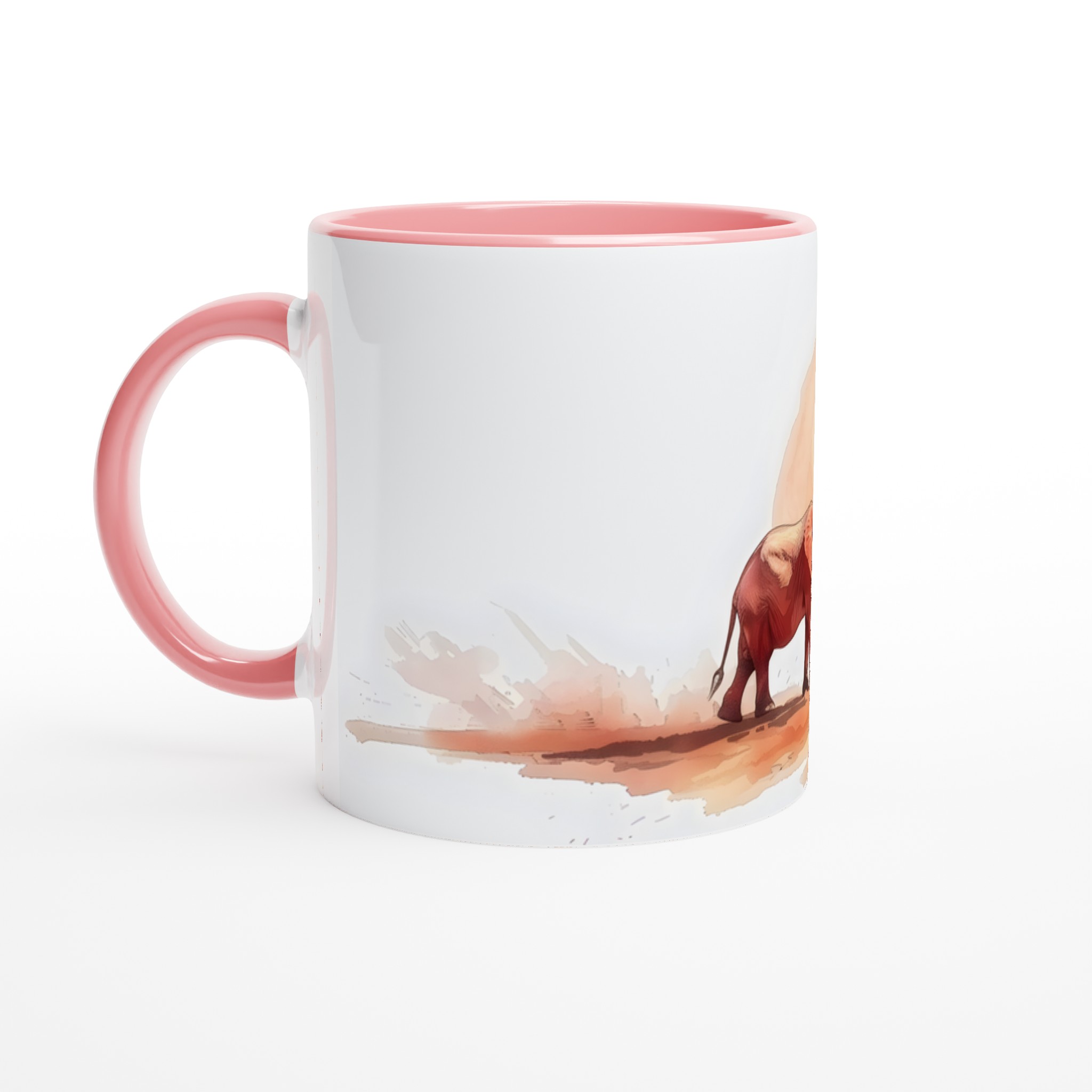 Majestätisk Elefant Mugg – 11oz Keramikmugg i Solnedgångens Färger 6 b1b20646-0425-412c-bb87-92236890ee8c