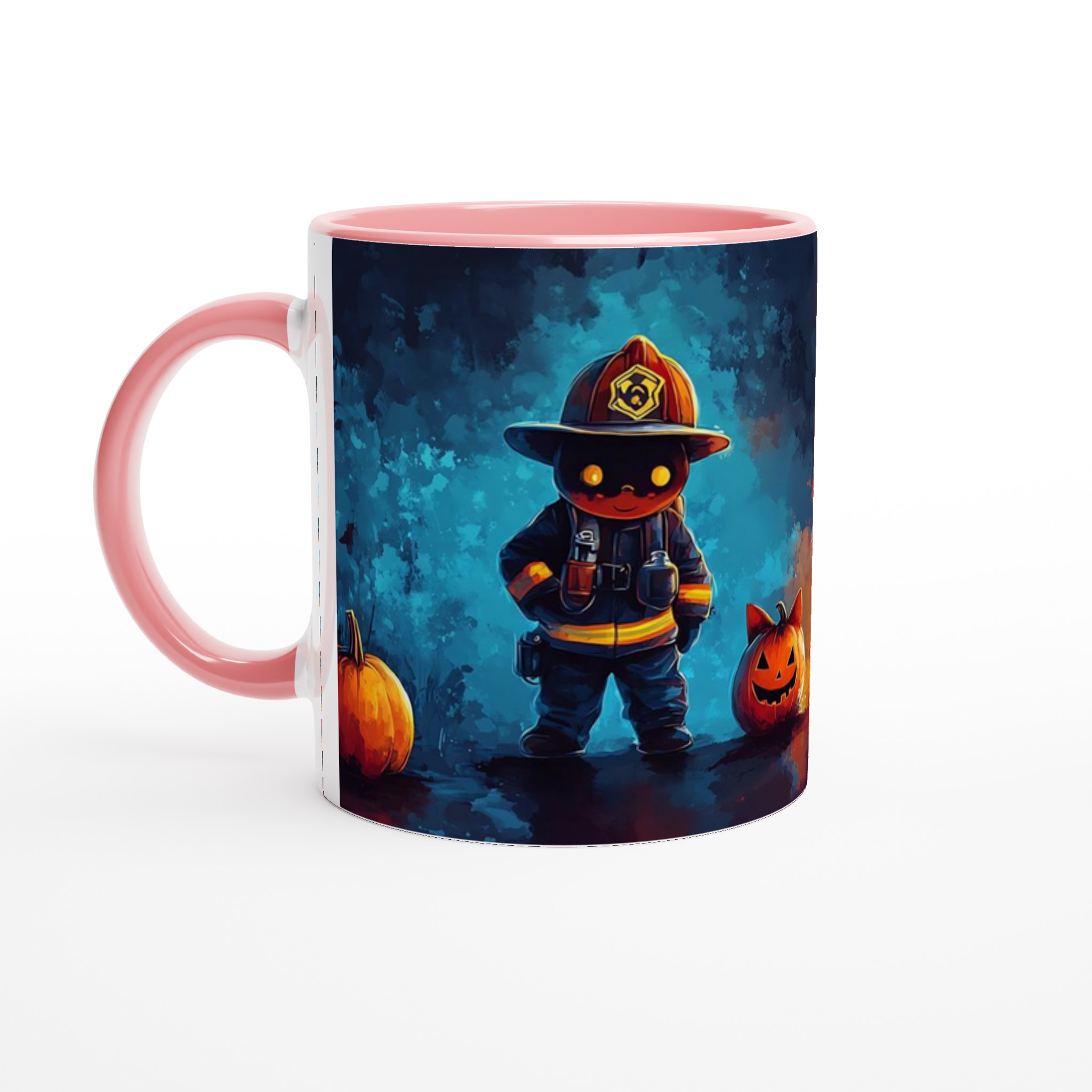 Söt Halloween-Brandman Mugg – Unik 11oz Keramikmugg i ditt val av sju livliga färger 6 b1dfedc8-609f-4935-9f2d-246c950eaf83