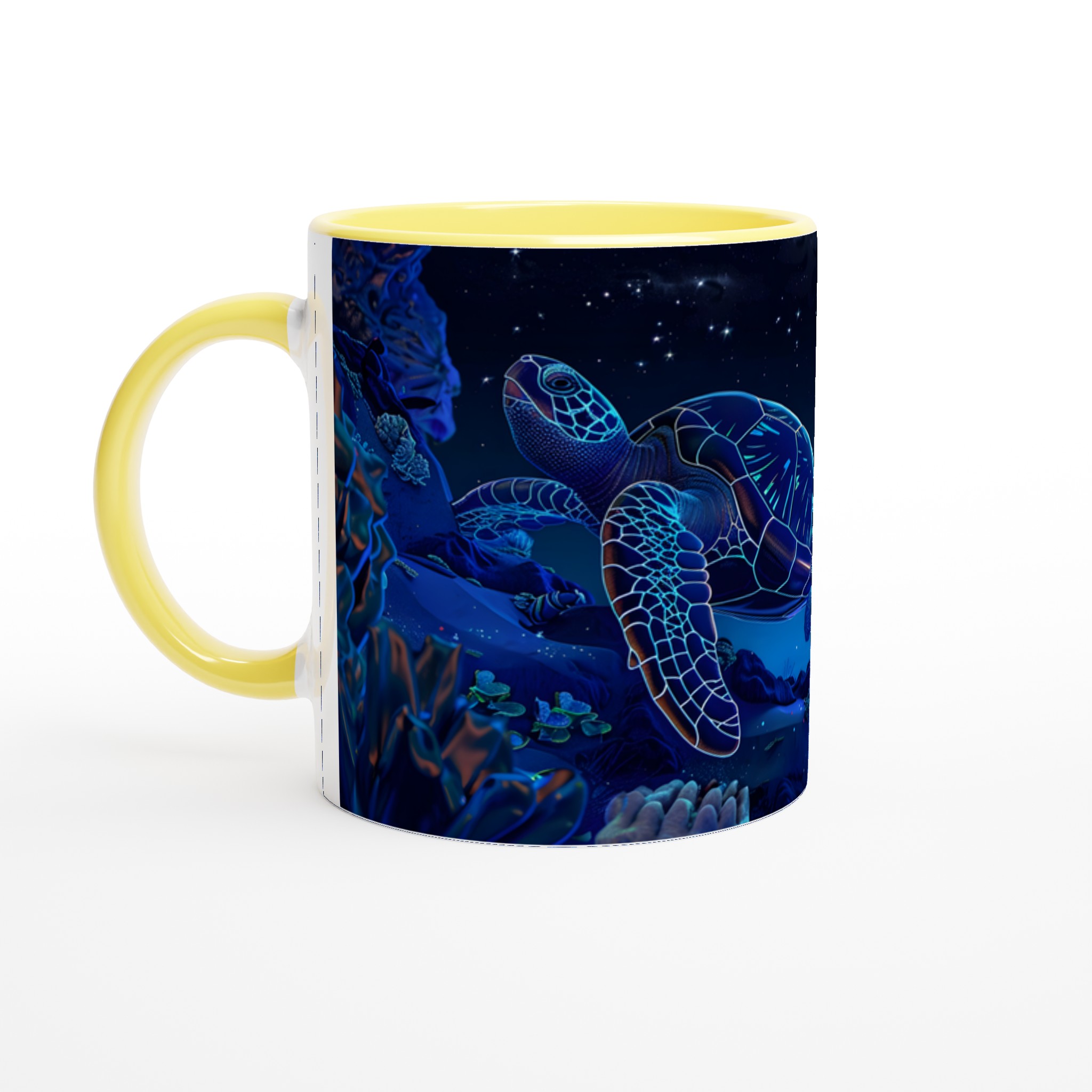 Kosmisk havssköldpadda 11oz keramikmugg – Drömsk nattmotiv i ditt val av färg 3 b1f3fd6b-21ba-4ce5-b724-351a8edd2775