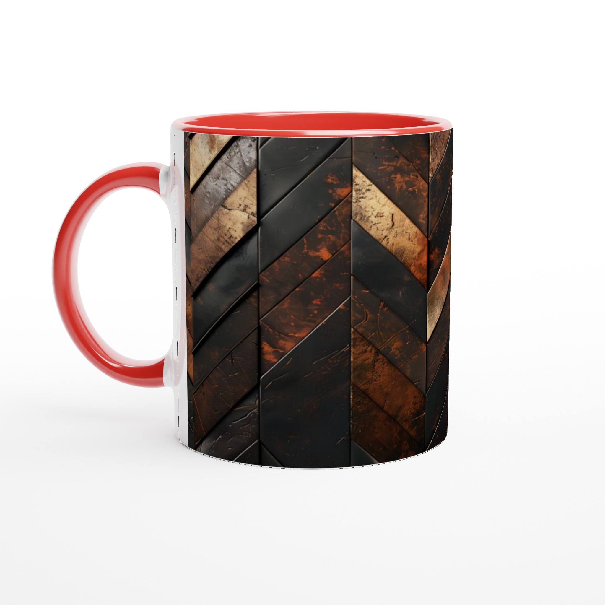 Rustik Chevron 11oz Keramisk Mugg – Elegans i Koppar & Mörkt Trä 5 b1f86653-abf2-4a08-a816-6d3ae2cbef74