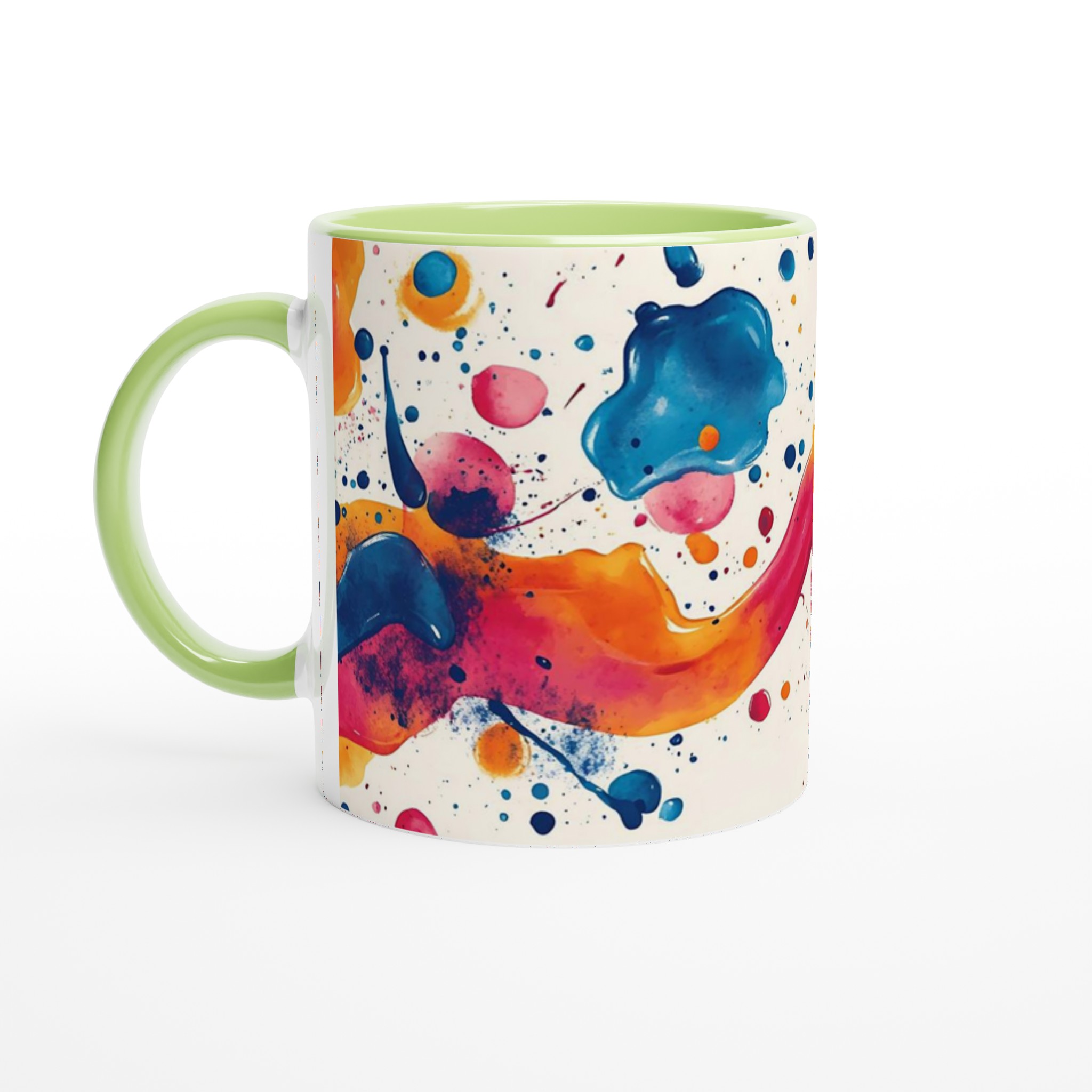 Konstnärlig Färgexplosion 11oz Keramikmugg – Välj bland 7 Livfulla Nyanser 7 b2780f08-4944-4f5b-b349-38438e0e3dfd