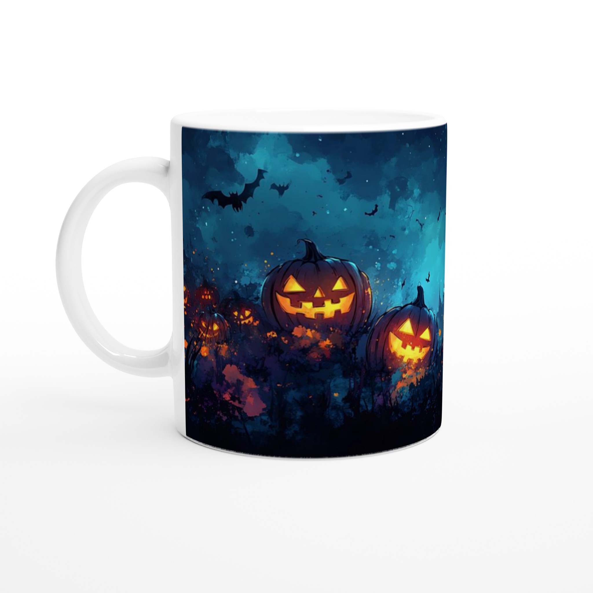 Spooky Halloween Pumpa Mugg – Levande Jack-o'-Lantern Design i Flera Färger, 11oz Keramik 1 b28ed29d-83af-4d32-ba74-eeabde6dbf99