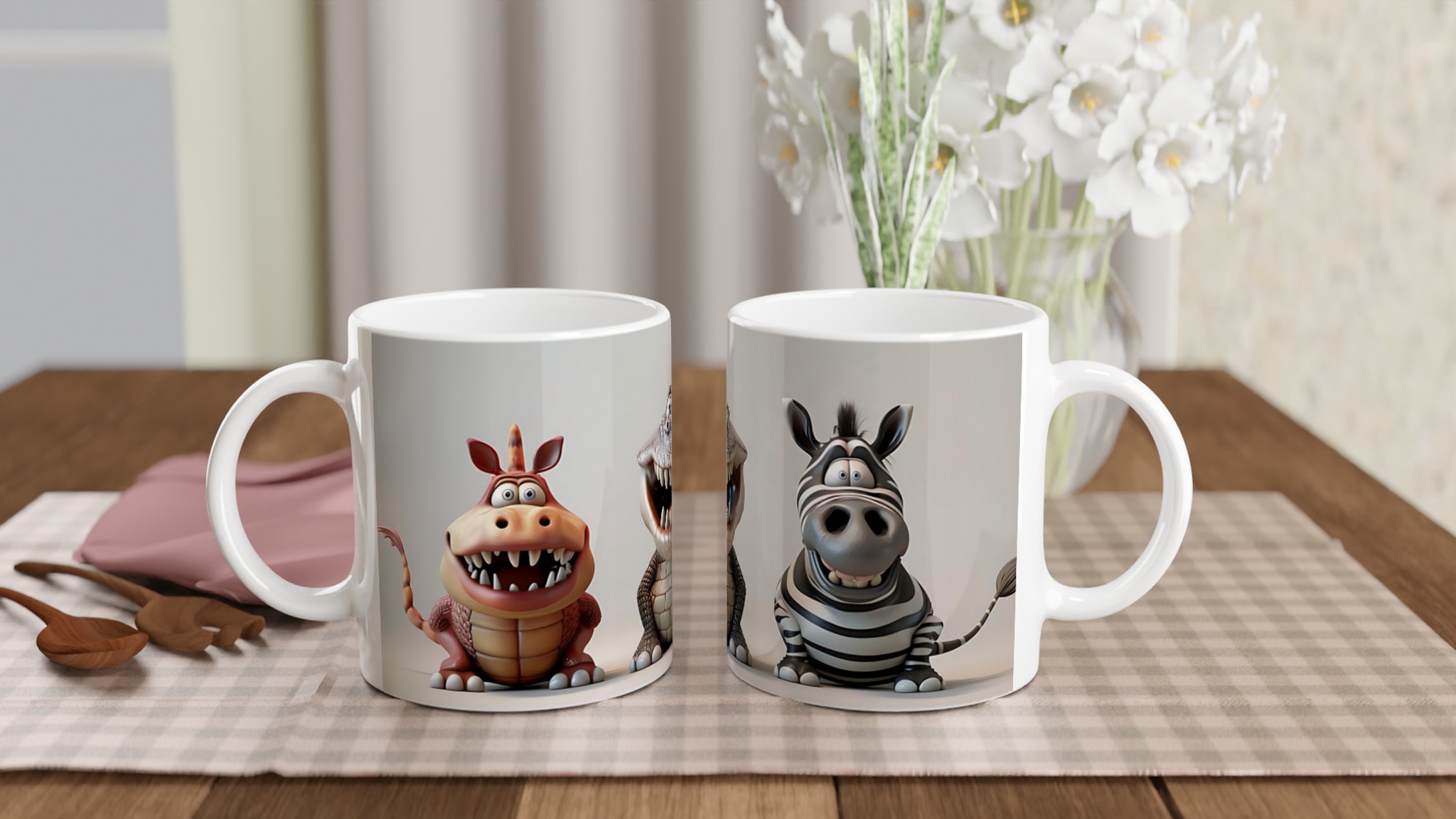 Skratta Högt! Kul Djurkompis Mugg – Perfekt för Kaffeälskare & Seriefigursfans i Din Favoritfärg 10 b2b4b635-cb55-482c-8079-2f5e7d64df88