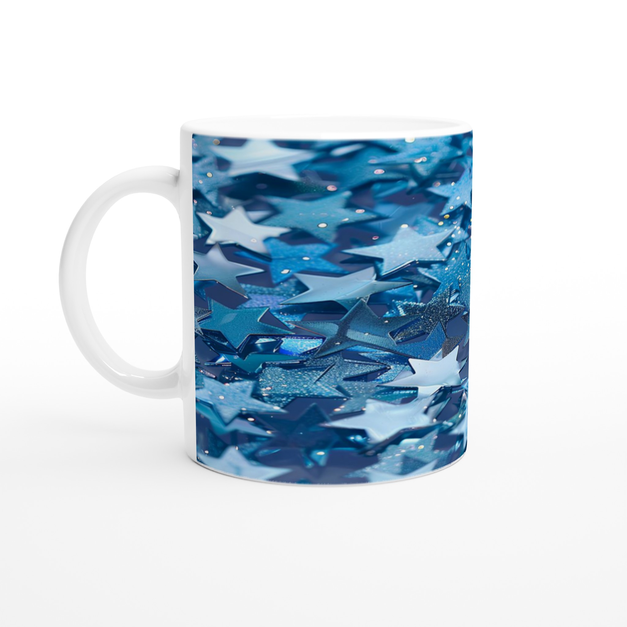 Stjärnklar 11oz Keramisk Mugg – Dröm dig bort med glittrande blå stjärnor i din favoritfärg! 1 b2b94228-cee6-47f0-9ffd-d63dd1791aeb