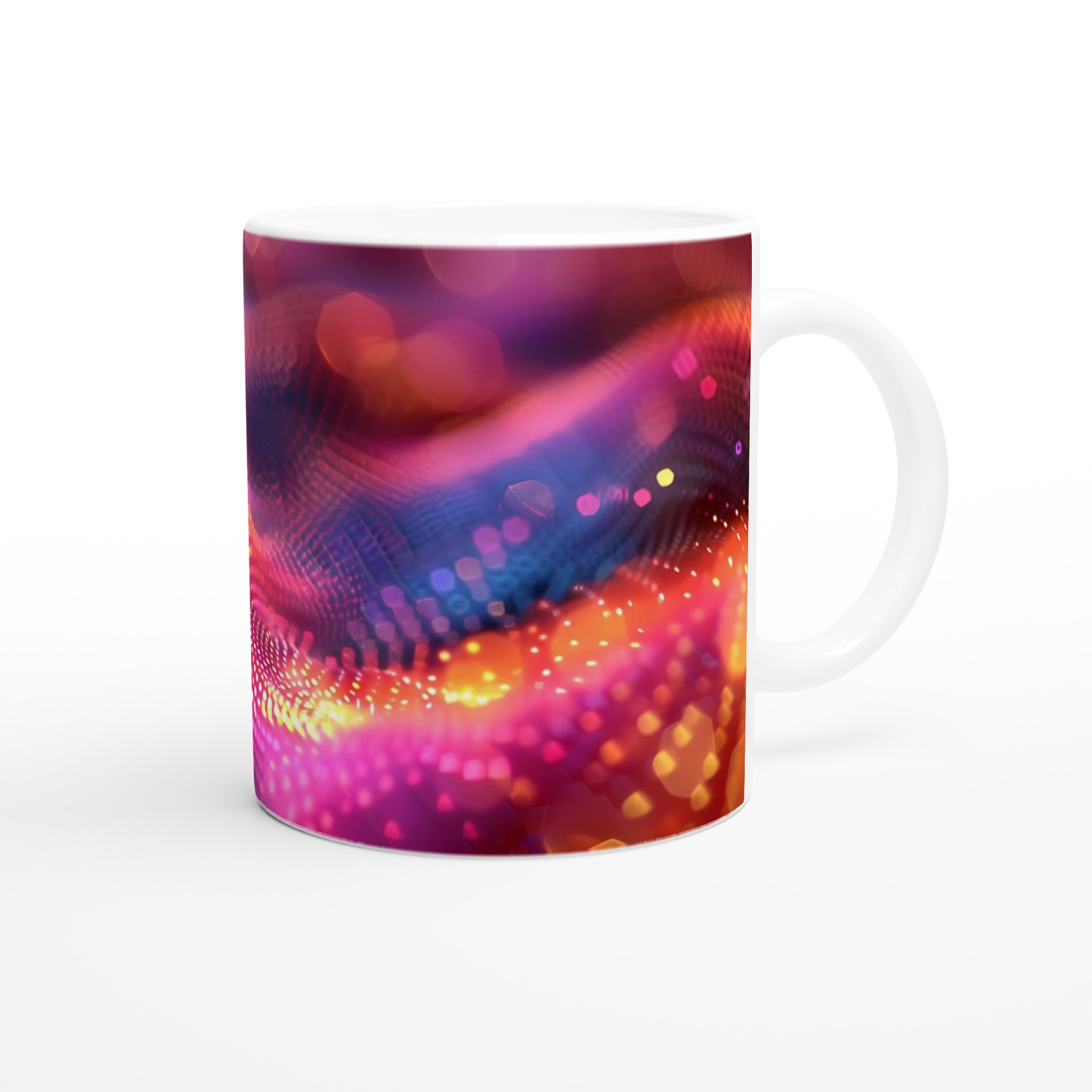 Glödande Neon Design Keramikmugg - 11oz, Perfekt för Livfulla Drycker 9 b2c5489b-ae3a-46d0-bc57-c8d6d160f0f2