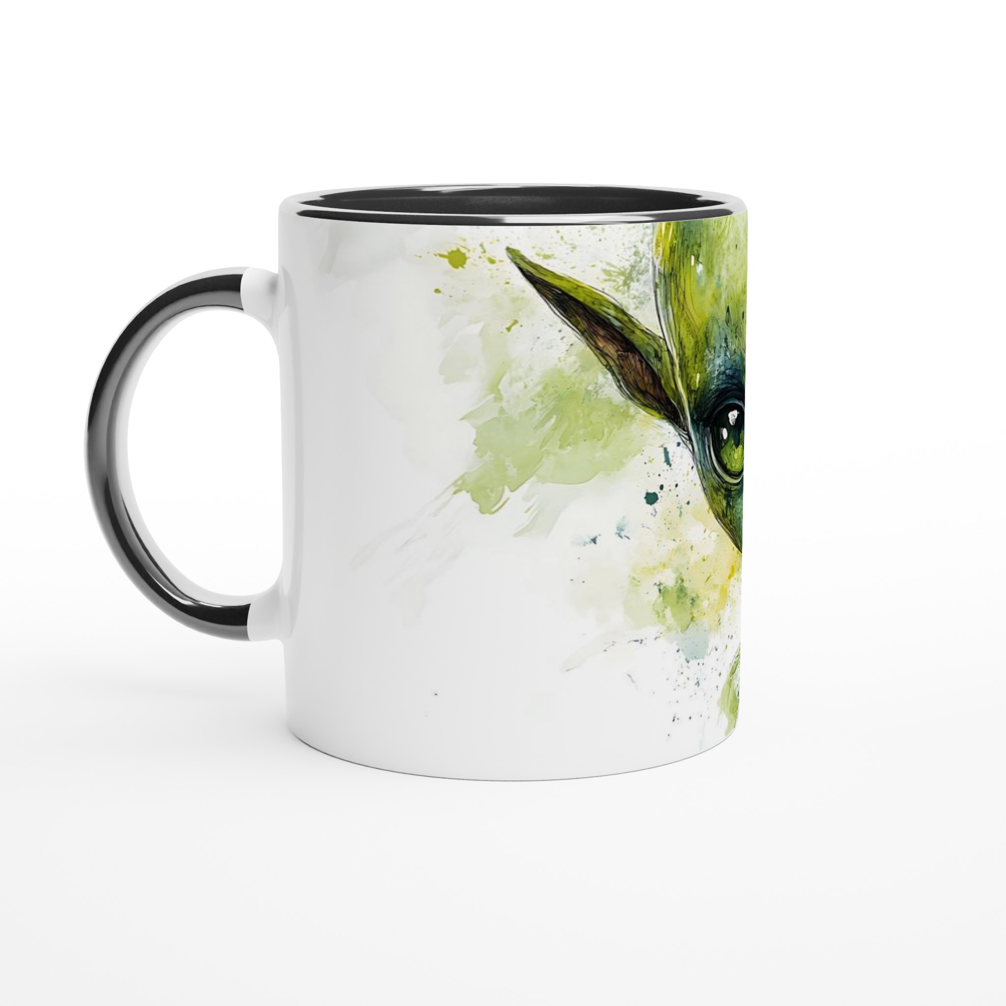 Mystisk Grön Alien Akvarell Mugg - 11oz Keramikmugg för Fantasifulla Dryckesstunder 4 b2c6b7b8-2b75-4a13-b888-0f1baaaeabfb
