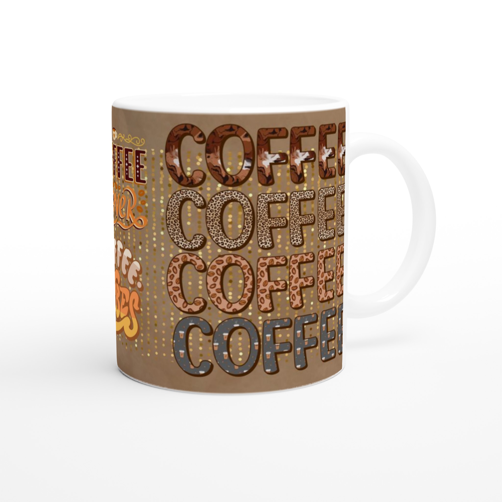 Vit 11oz keramisk mugg med unika kaffe- och djurmönster – välj din favoritfärg bland sju livfulla keramiska nyanser 9 b2e493d3-9dc2-43a0-94bb-74f535b6a53a