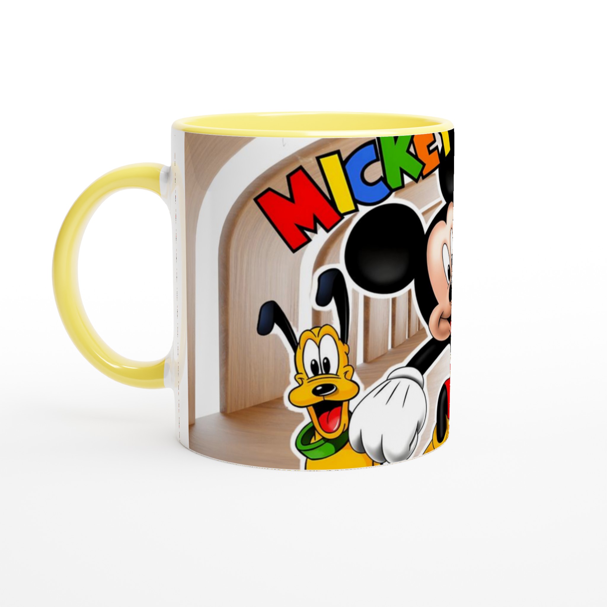 Vit 11oz keramisk mugg med färgstarkt Mickey & vänner-motiv i flera keramiska färger 3 b2eb57a4-aee8-47bb-b44e-fe86c227b88c