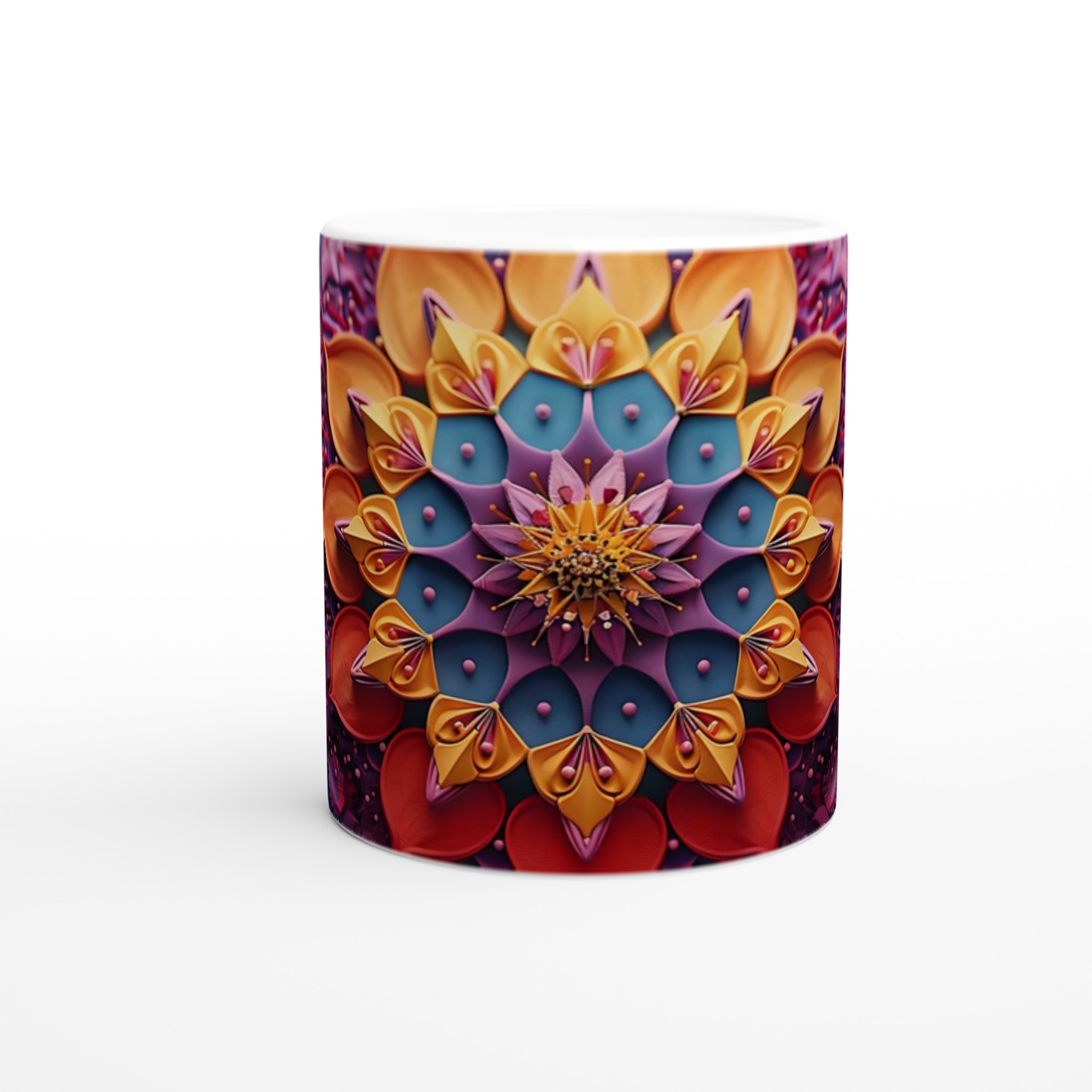 Mångfärgad Mandala Keramisk Mugg – 11 oz. Levande, Hållbar och Diskmaskinsäker för Din Dagliga Ritual 8 b2ed780e-81ce-460b-a705-755908fdd65a