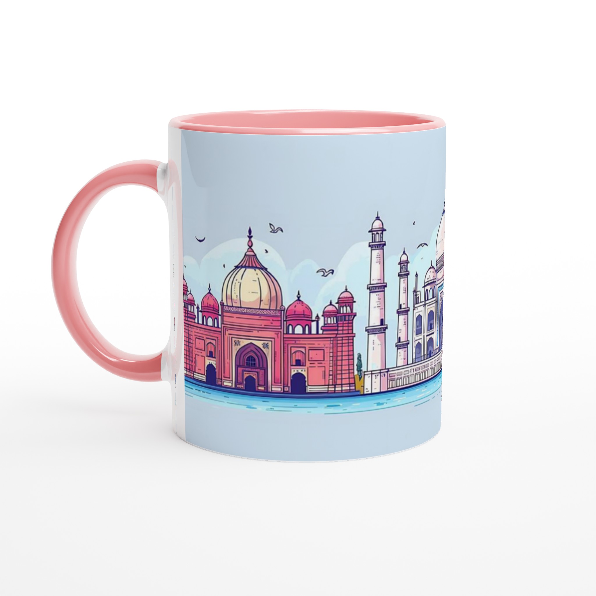 Indiska Ikoner Mugg: Historiska Landmärken i Pastell – 11 oz Keramikmugg 6 b385e28c-f758-4464-b479-58efd7235f9e