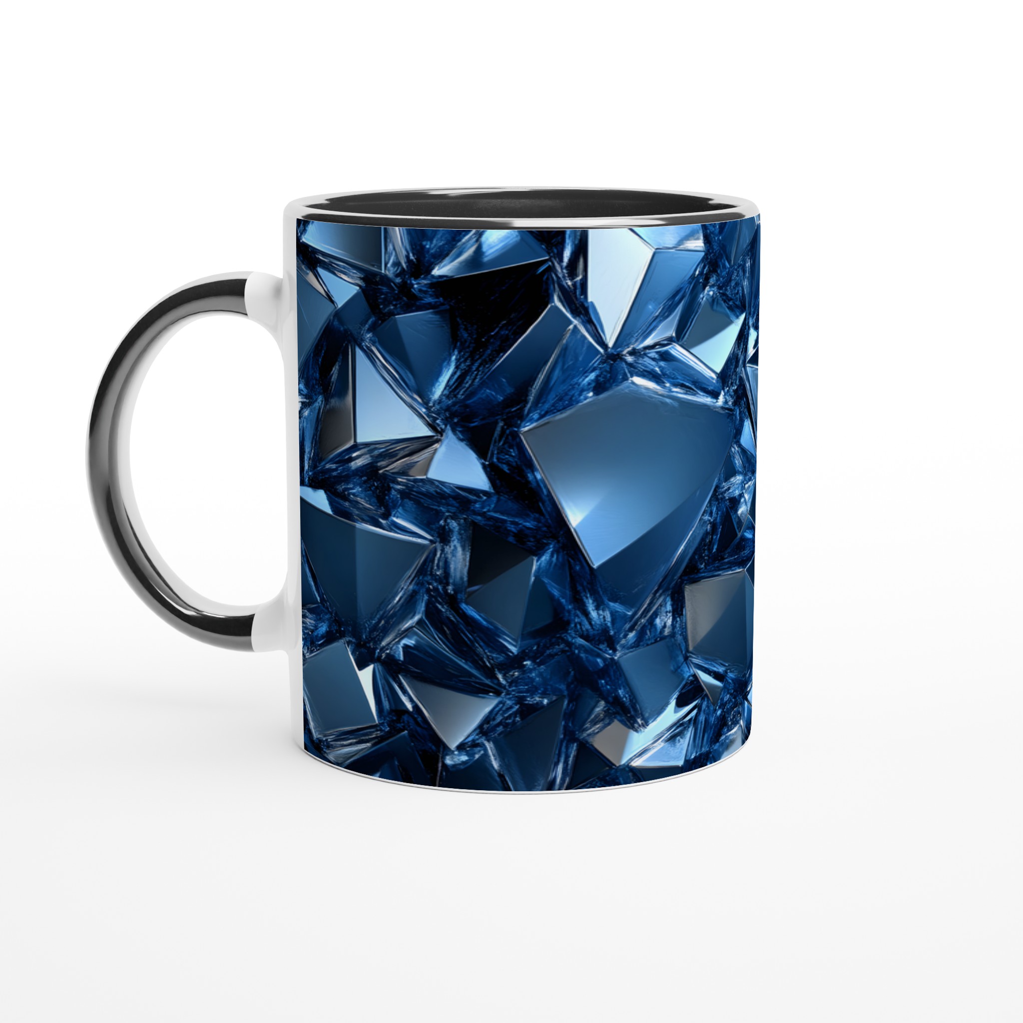 Djupblå Kristallmugg – 11oz Keramisk Mugg med Glittrande Geometrisk Design i Valfri Färg 4 b3cd123b-288c-43c2-97a0-010b3773b78f