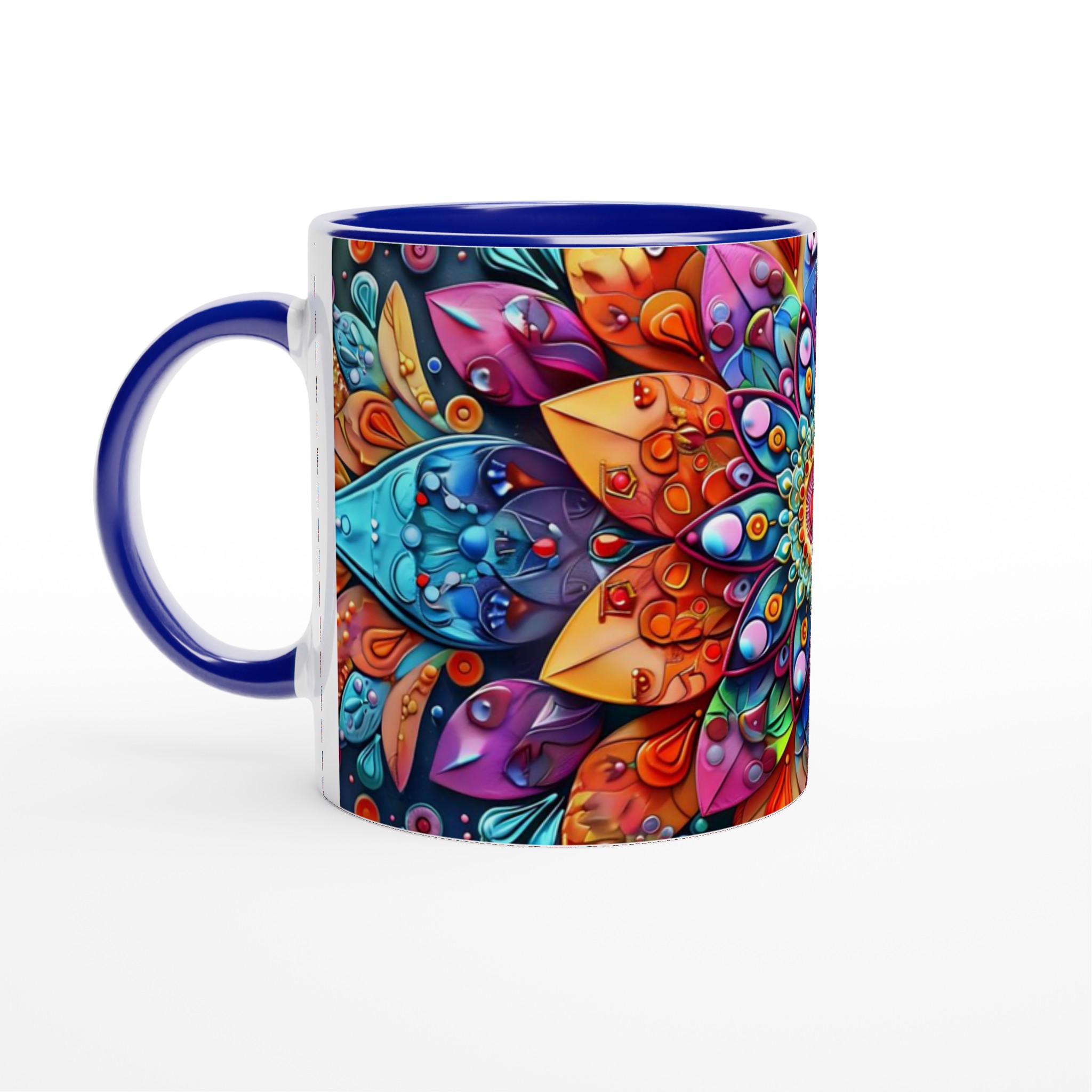 Färgsprakande Mandala Keramikmugg - 11oz Premium Designmugg för Konstälskare i Flera Färger 2 b3d276c3-5d74-4917-9a6d-906fec113e5e