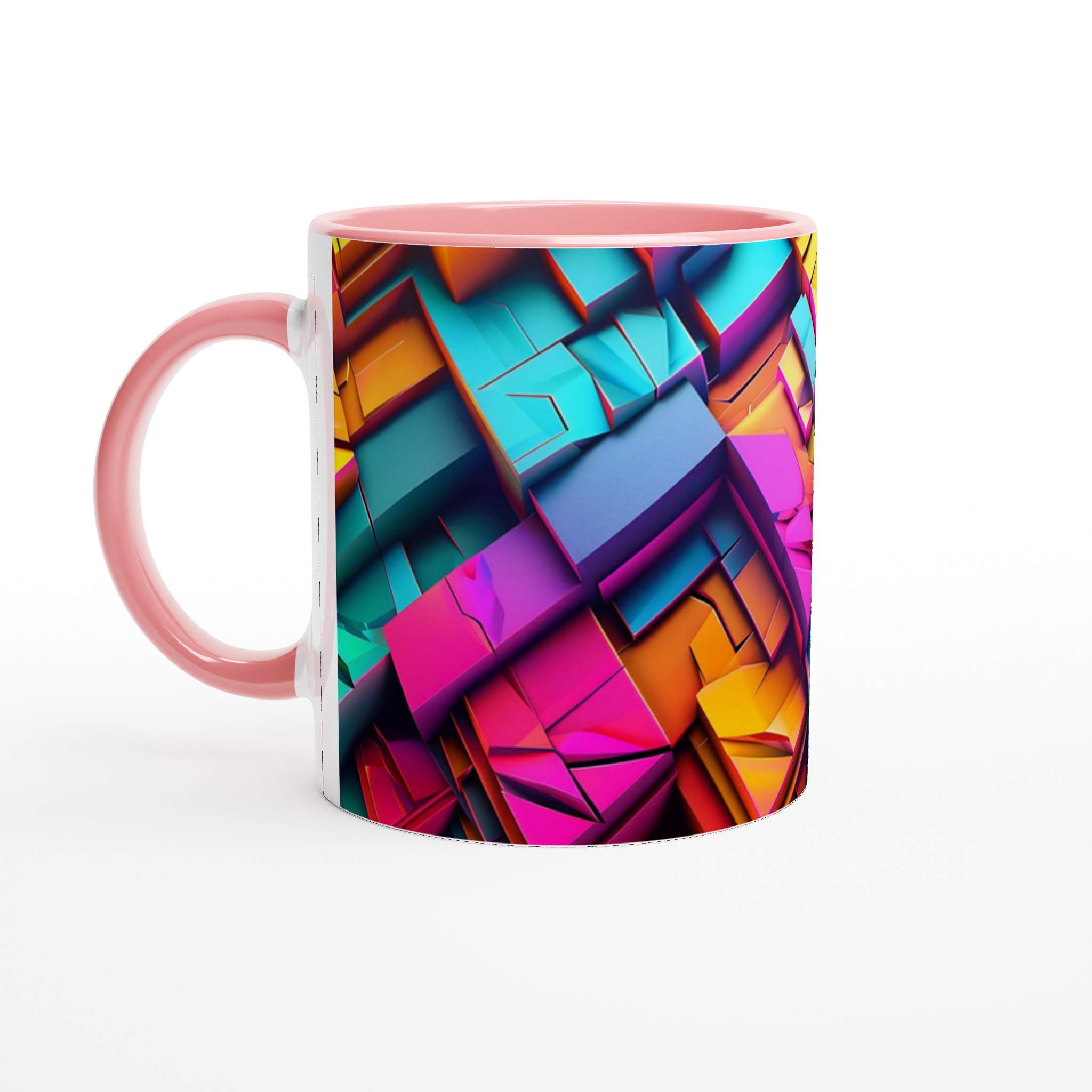 Abstrakt Geometrisk 11oz Keramisk Mugg – Färgglad Explosion för Din Favoritdryck 6 b3db578b-5780-4a3e-a683-0896d45b8002