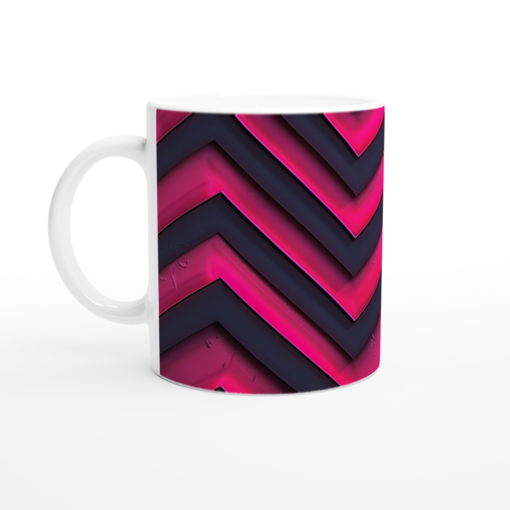 Neon Vågmönster Keramikmugg - 11oz, Levande Färgval 1 b3e475c6-cea4-4a51-addf-b40d417876c5