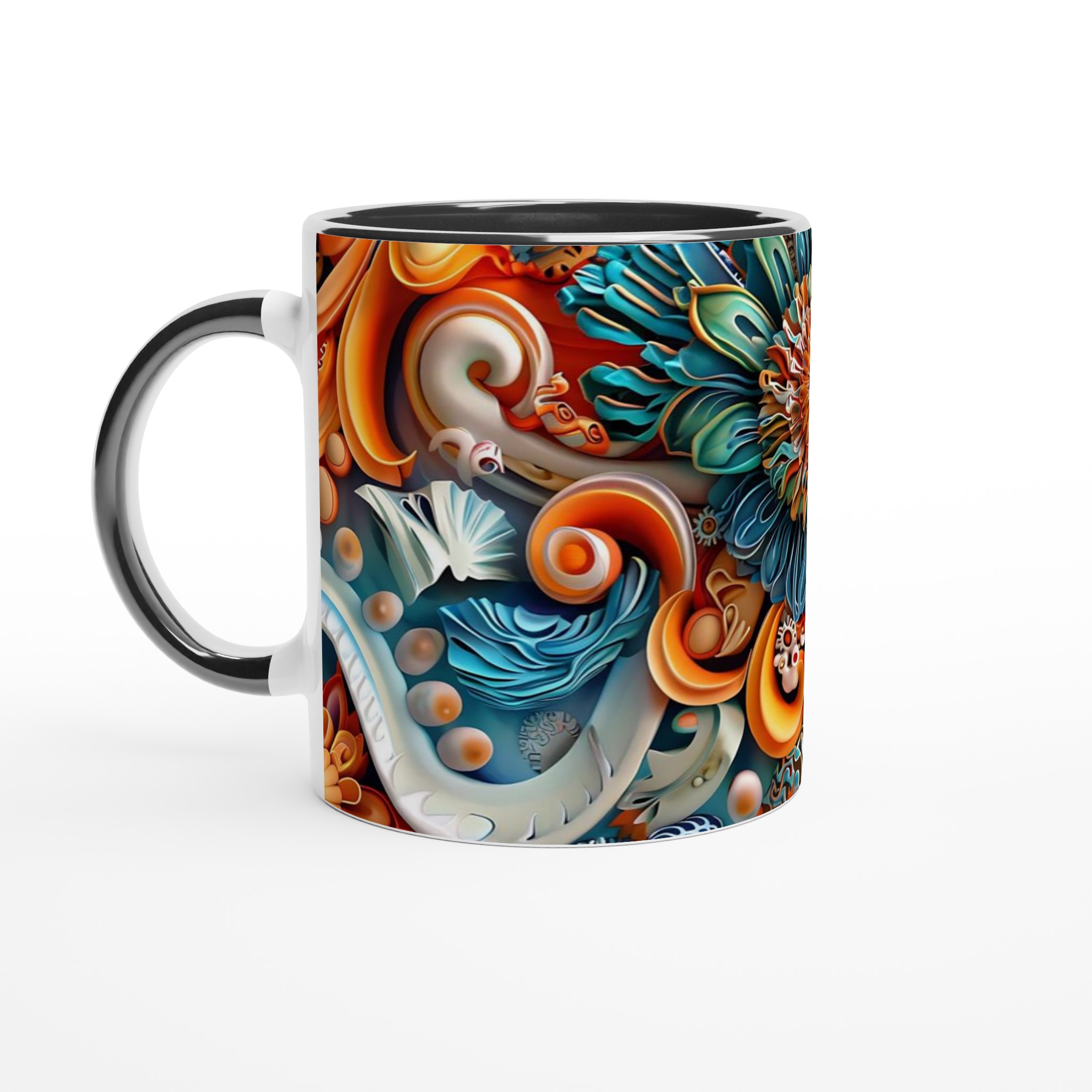 Abstrakt Mandala 11oz Keramikmugg – Livliga Färger för Din Kaffestund 4 b43fa6e8-7c93-4fbd-a686-a9af12cb2011