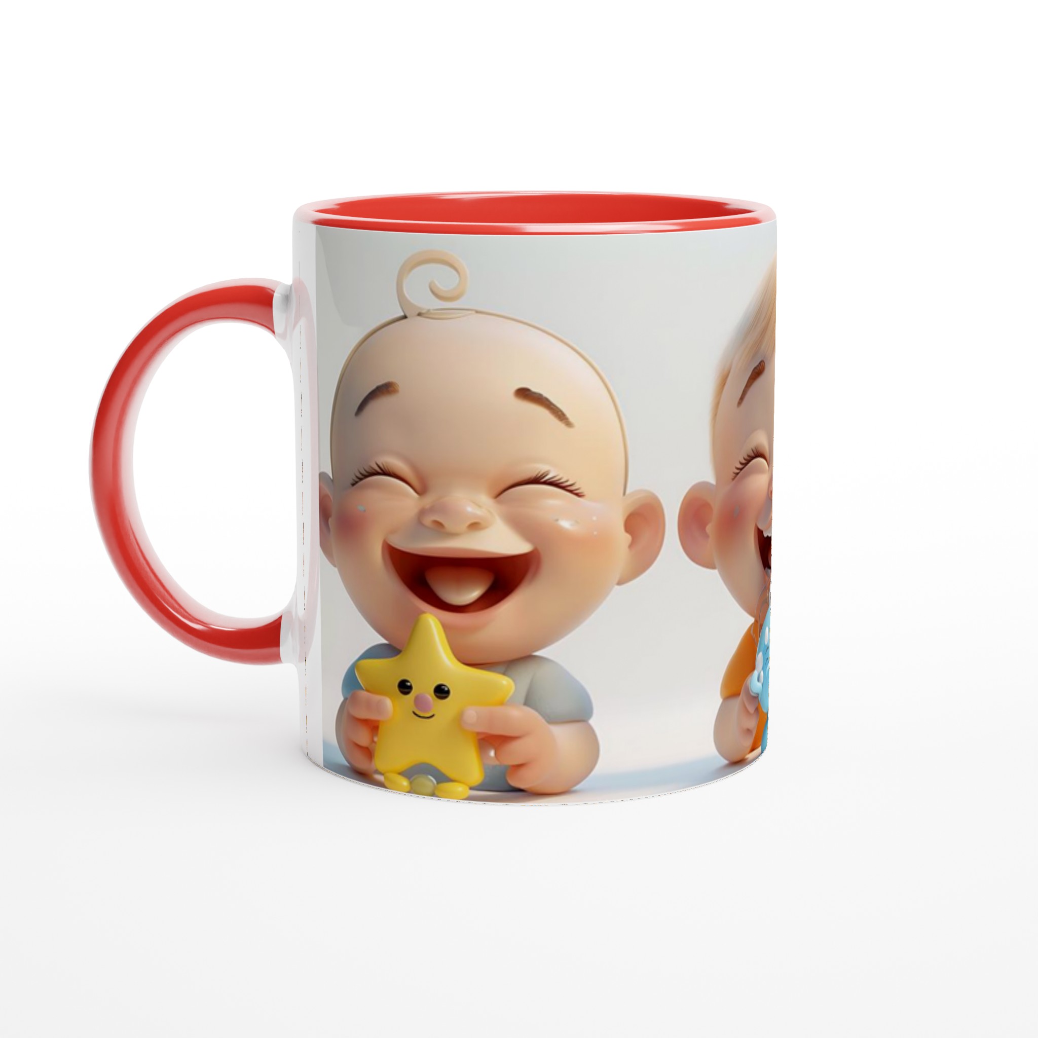 Vit 11oz keramisk mugg med glada barnmotiv – välj mellan sju lekfulla färger 5 b484c0bb-a828-45a6-b98c-41966d7c39c2