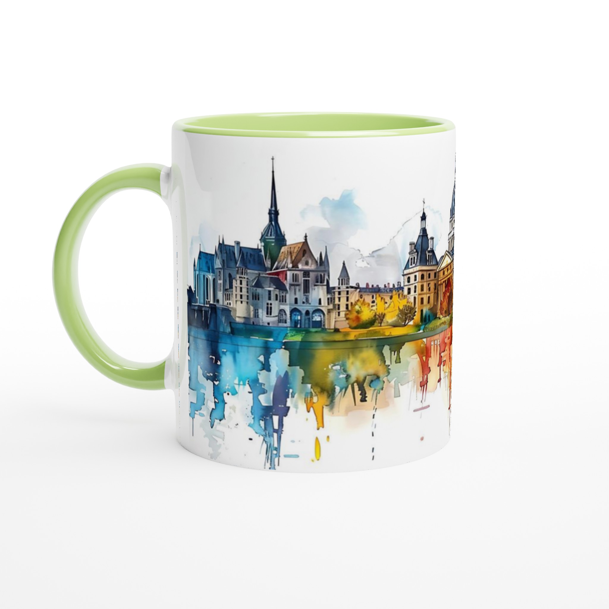 Akvarell Stadssilhuett Mugg – Livfull Konst för Kaffeälskaren i Ditt Val av Färg 7 b4c431bf-a010-42af-aff3-4f21807e6f4e
