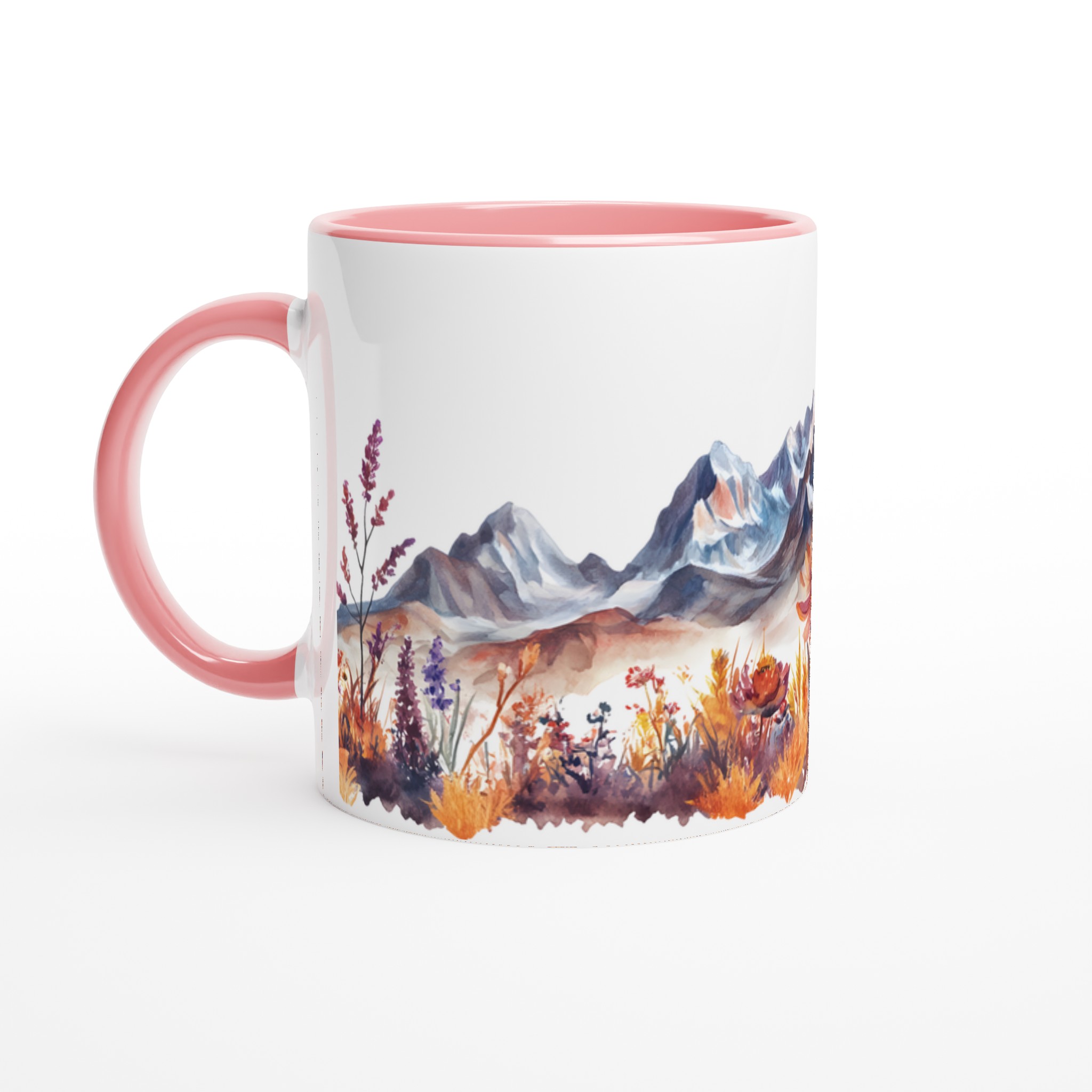 Akvarell Berg & Höstblomster Mugg – Din Unika Kaffestund i Valfri Färg! 6 b4cc87e7-d6c8-4426-87b9-8ba14e817122