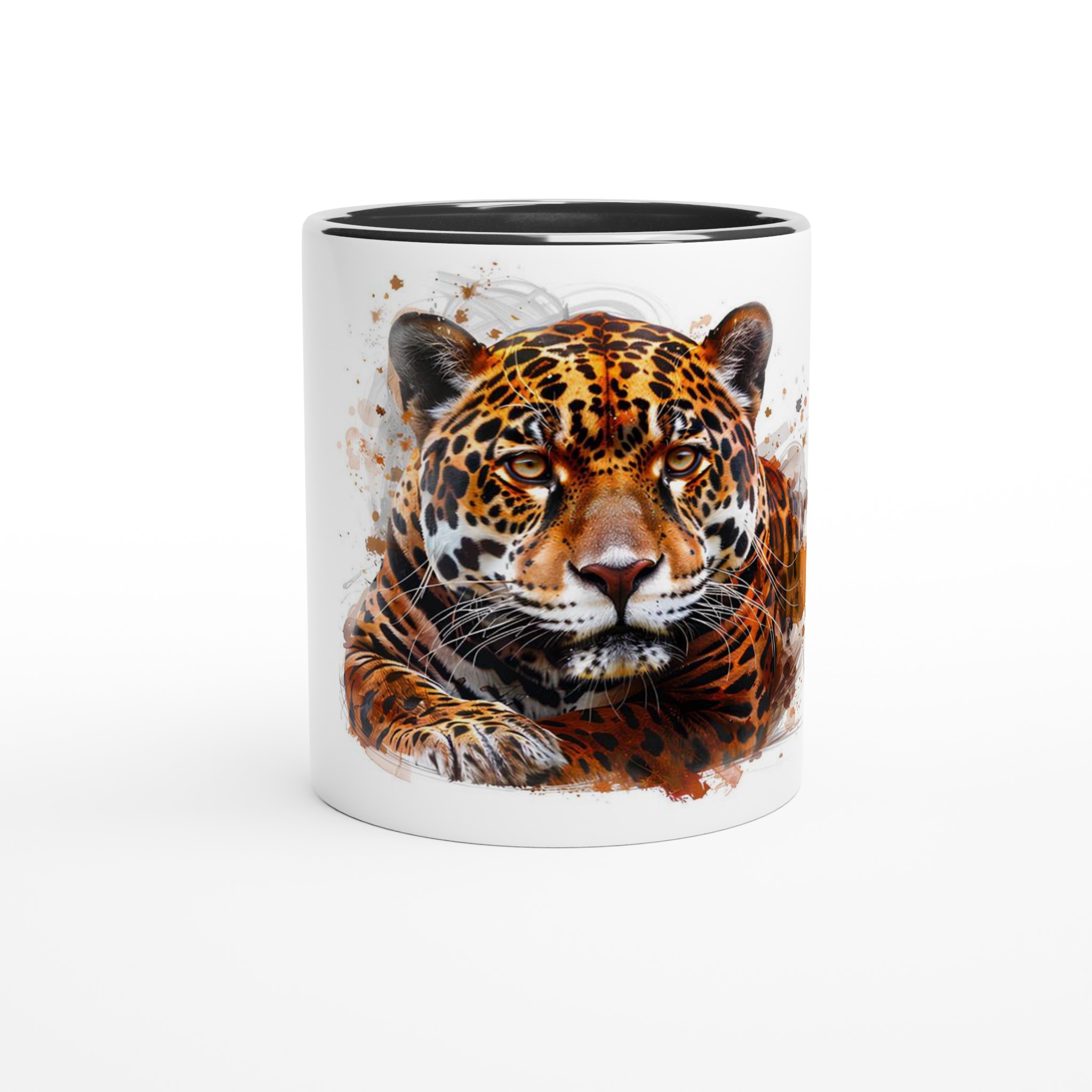 Majestätisk Jaguar Keramisk Mugg – Konstnärlig Akvarell Design i sex färgstarka nyanser 6 b4cec856-db5f-4964-9f90-6394727f24c4