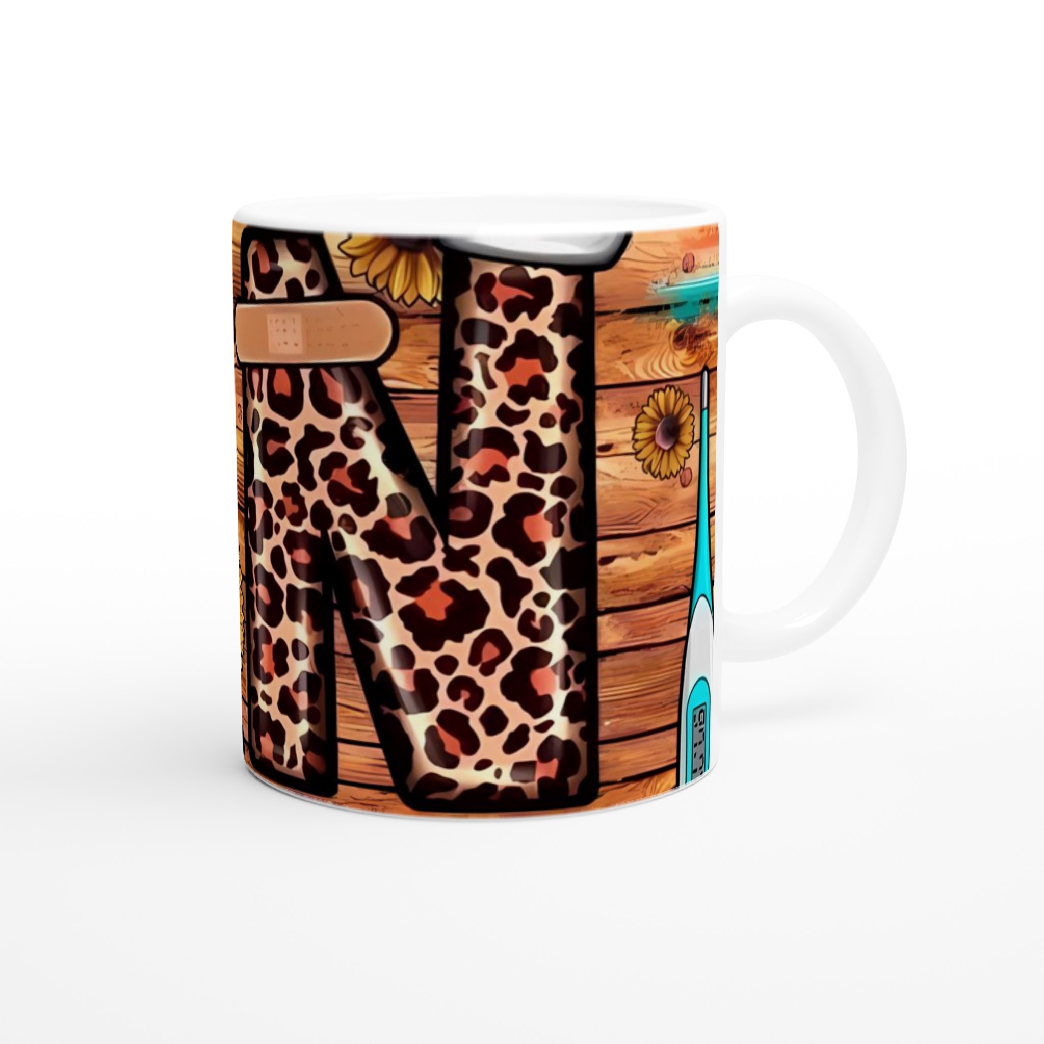 Stilren Vit 11oz Keramisk Mugg med Djärv Leopardprint – Välj Din Färg, Perfekt för Varje Kaffestund 9 b4d7a282-f432-4121-9897-d6d7c08bc736
