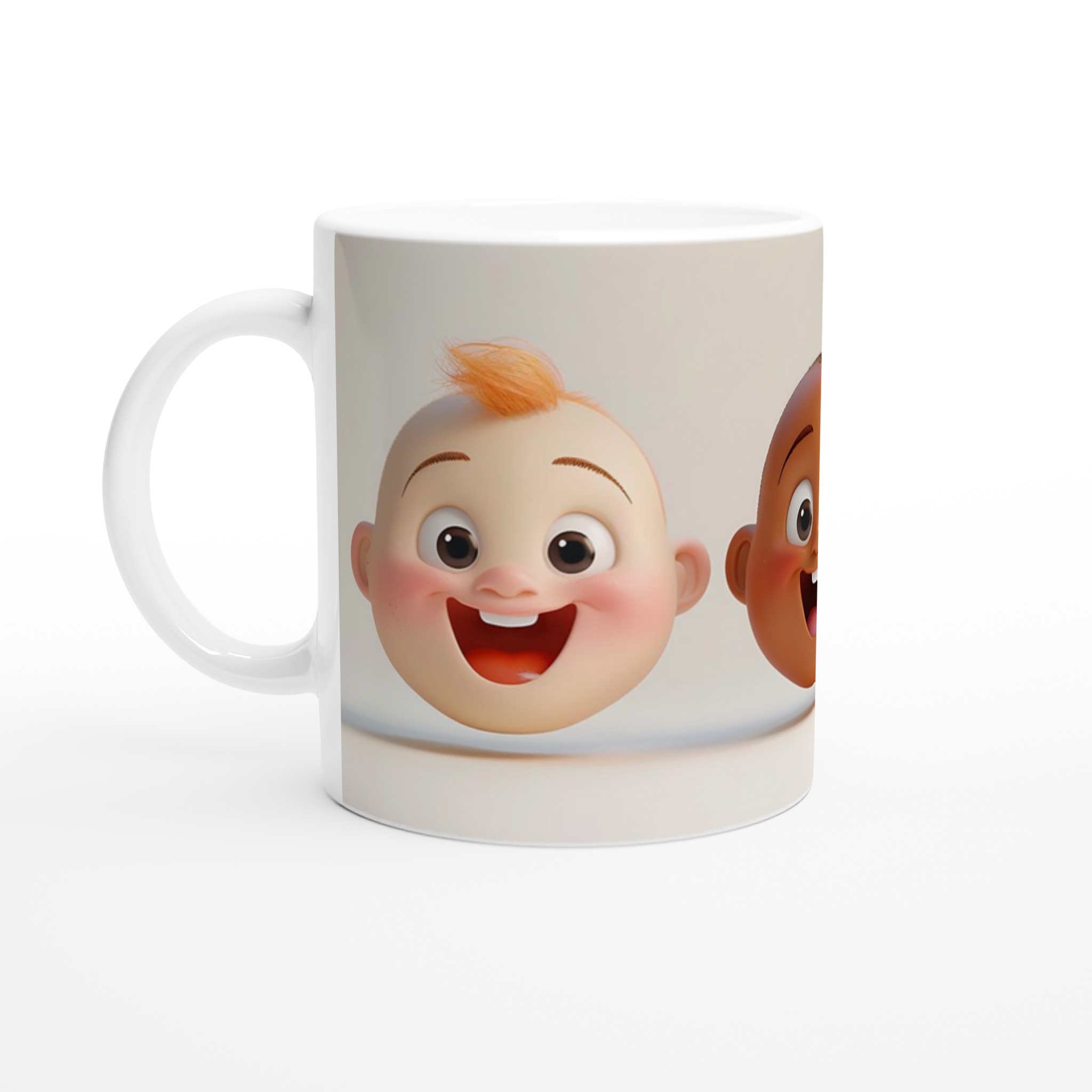 Vit 11oz Keramisk Mugg – Fira Glädje med "Världens Bästa Vänner"-motiv 1 b4f14b2d-9589-4fdd-9c46-29841edac6b6
