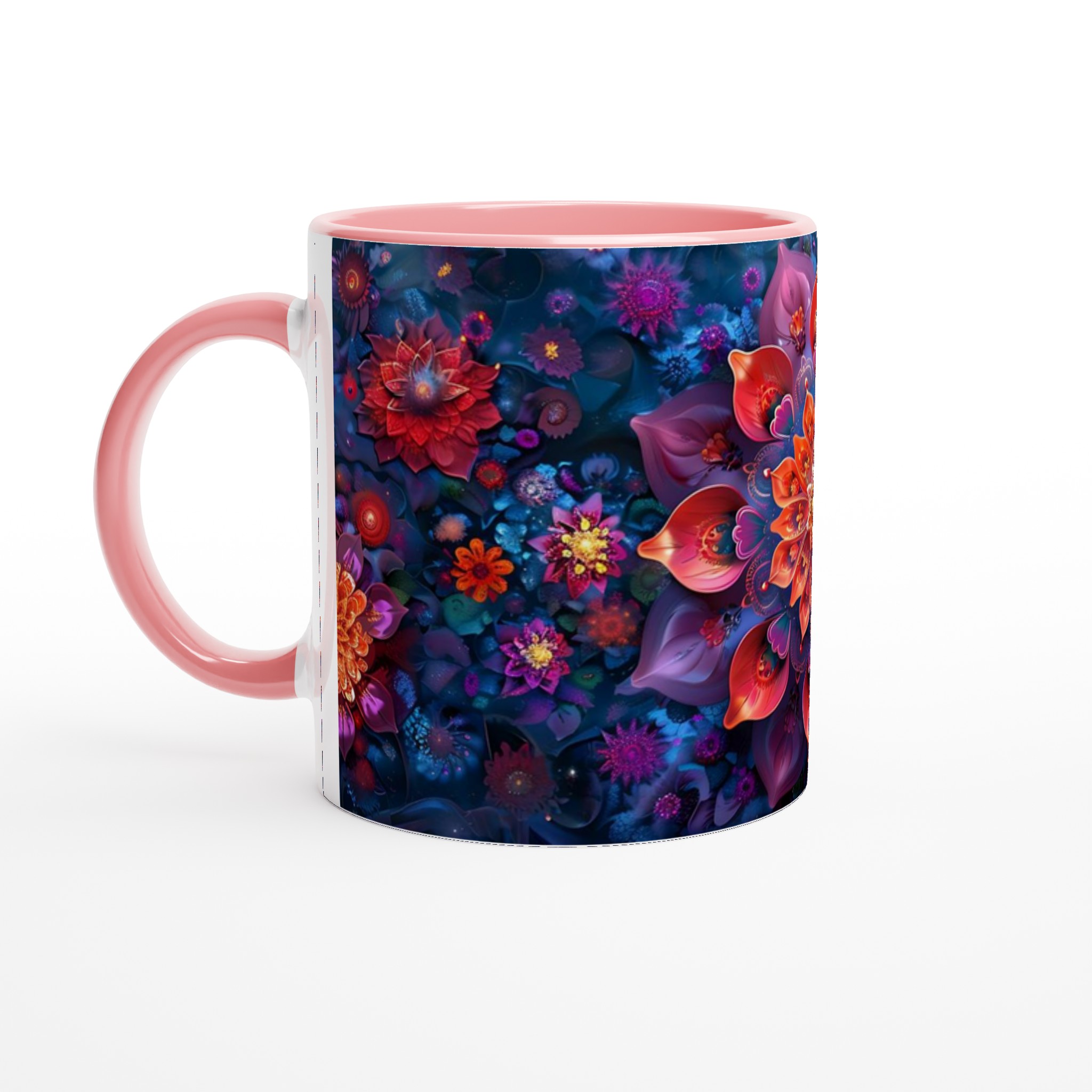 Mystisk Blomsterprakt Keramikmugg – 11 oz i Valfri Färg 6 b50f2b7a-4f38-45a0-96f5-de2f5dd9695c