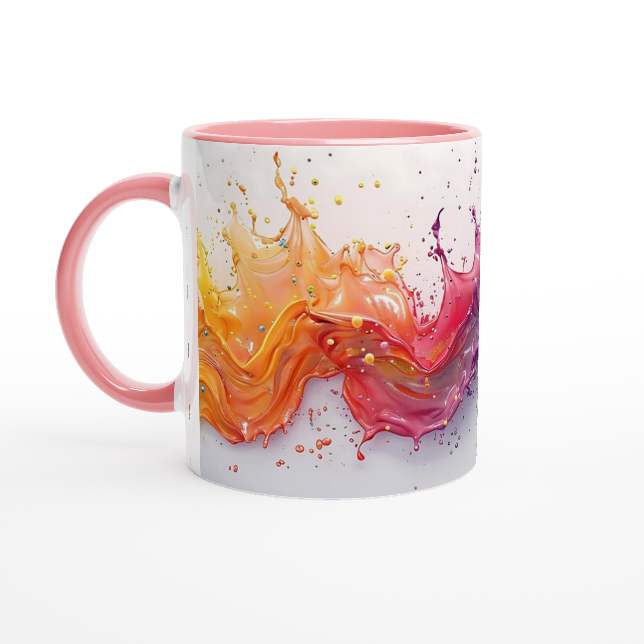 Färgglad Stänk Keramikmugg - 11oz Vibrant Design för Kaffe & Te 6 b52e6e19-dbe9-405d-9bd9-688f7eb1dca7