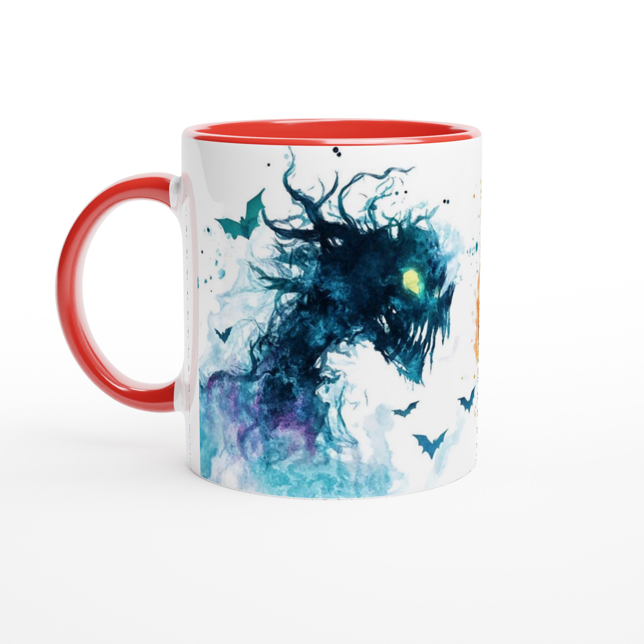 Mystisk Häxa & Pumpa Keramisk Mugg - Spöklik Design i Färgstarka Akvarelltoner 5 b575415f-a15e-40a5-8ace-4c91b9f896ef