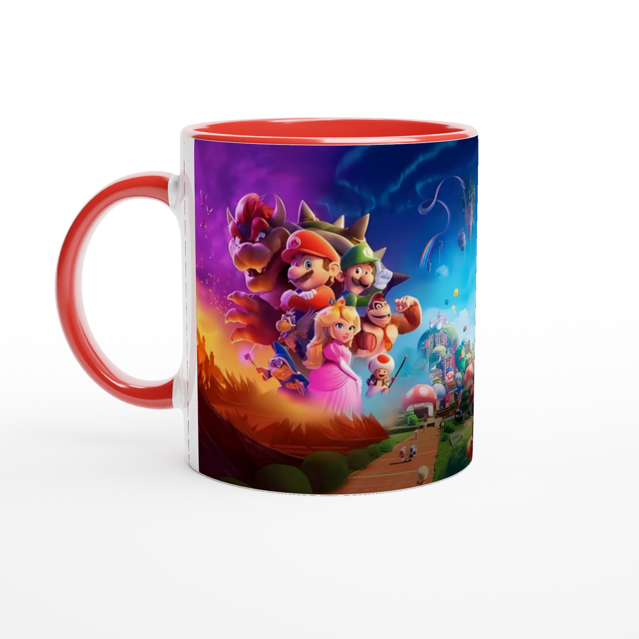 Vit 11oz keramisk mugg med färgstark spelinspirerad design i flera keramiska nyanser 5 b57e8d9d-0810-4c81-aa27-00742c4e6357