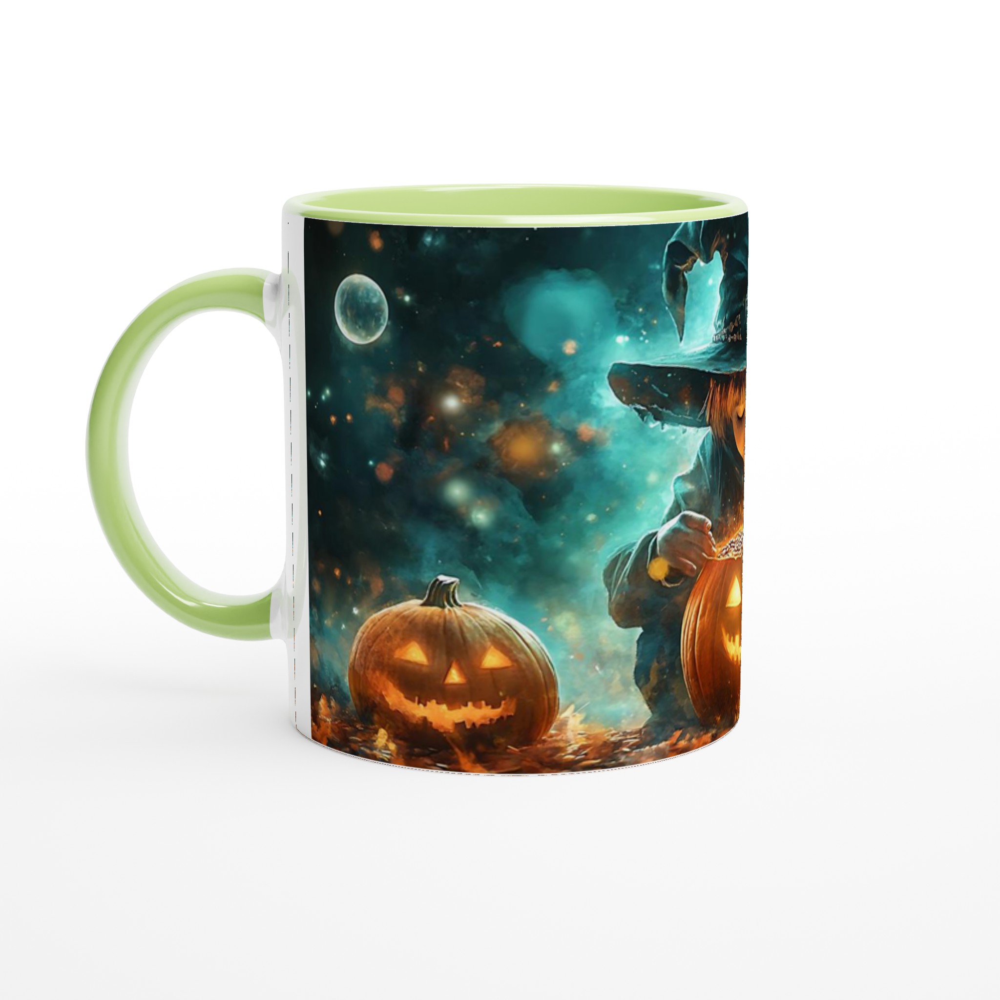 Förtrollad Halloween Mugg - Magisk Häxa med Pumpa, Välj bland 7 Mystiska Keramiska Färger! 7 b58e4cdd-8edc-4d05-a83a-fb39adbc5050