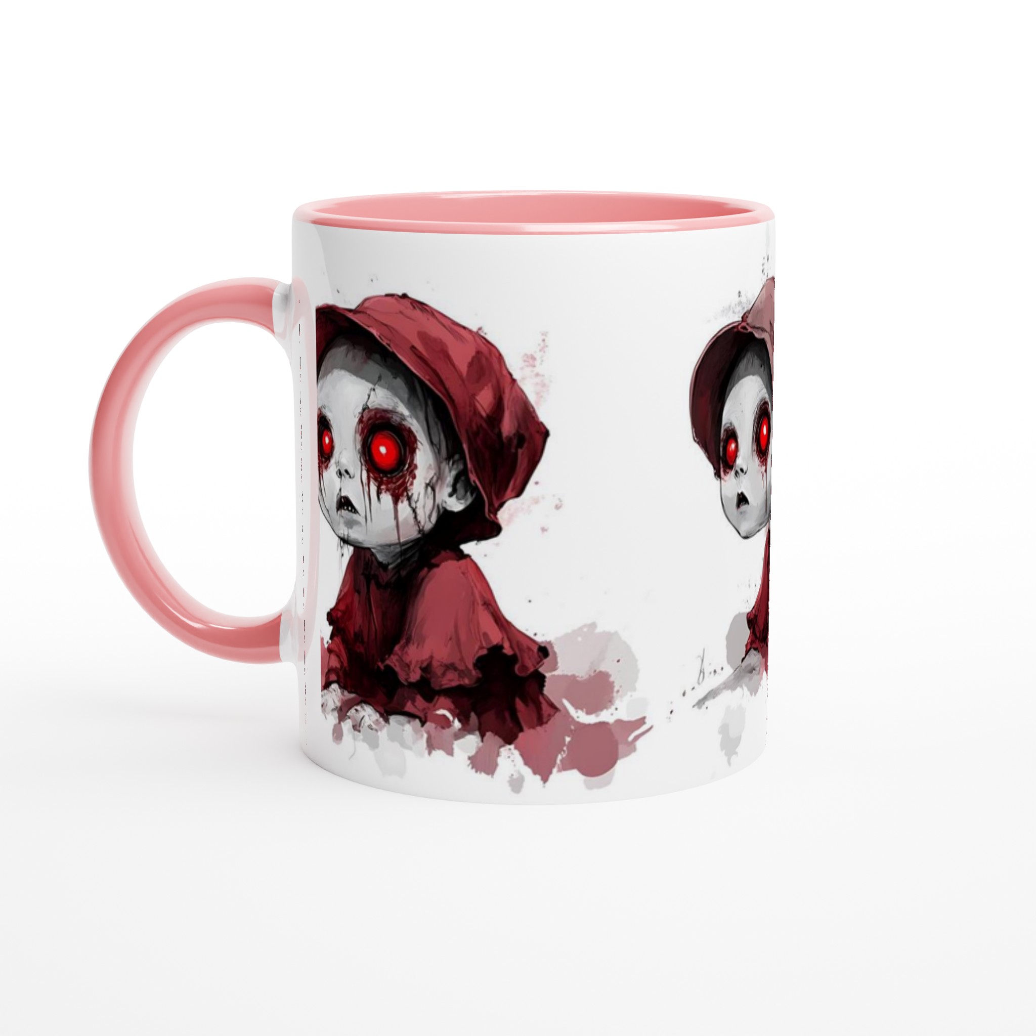 Red-Eyed Horror Doll Ceramic Mugg - Unik design för skräckälskaren 6 b5bac05d-73cf-4bfc-9d59-f1cb0cb9ed2d