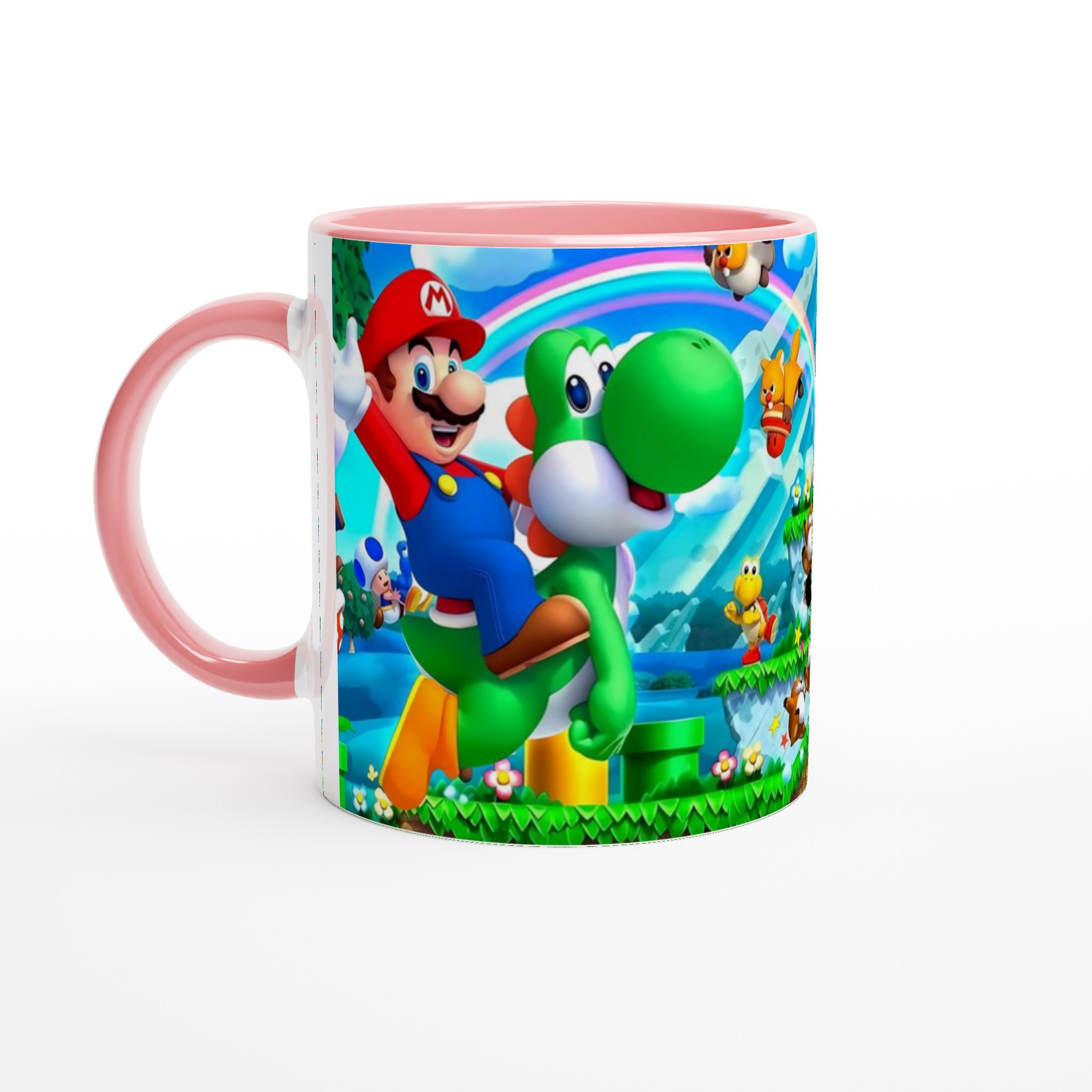 Vit 11oz keramisk mugg med färgstarkt Super Mario-tema i flera färgval 6 b5dea25e-24ac-46b3-a956-45ad1b5561bb
