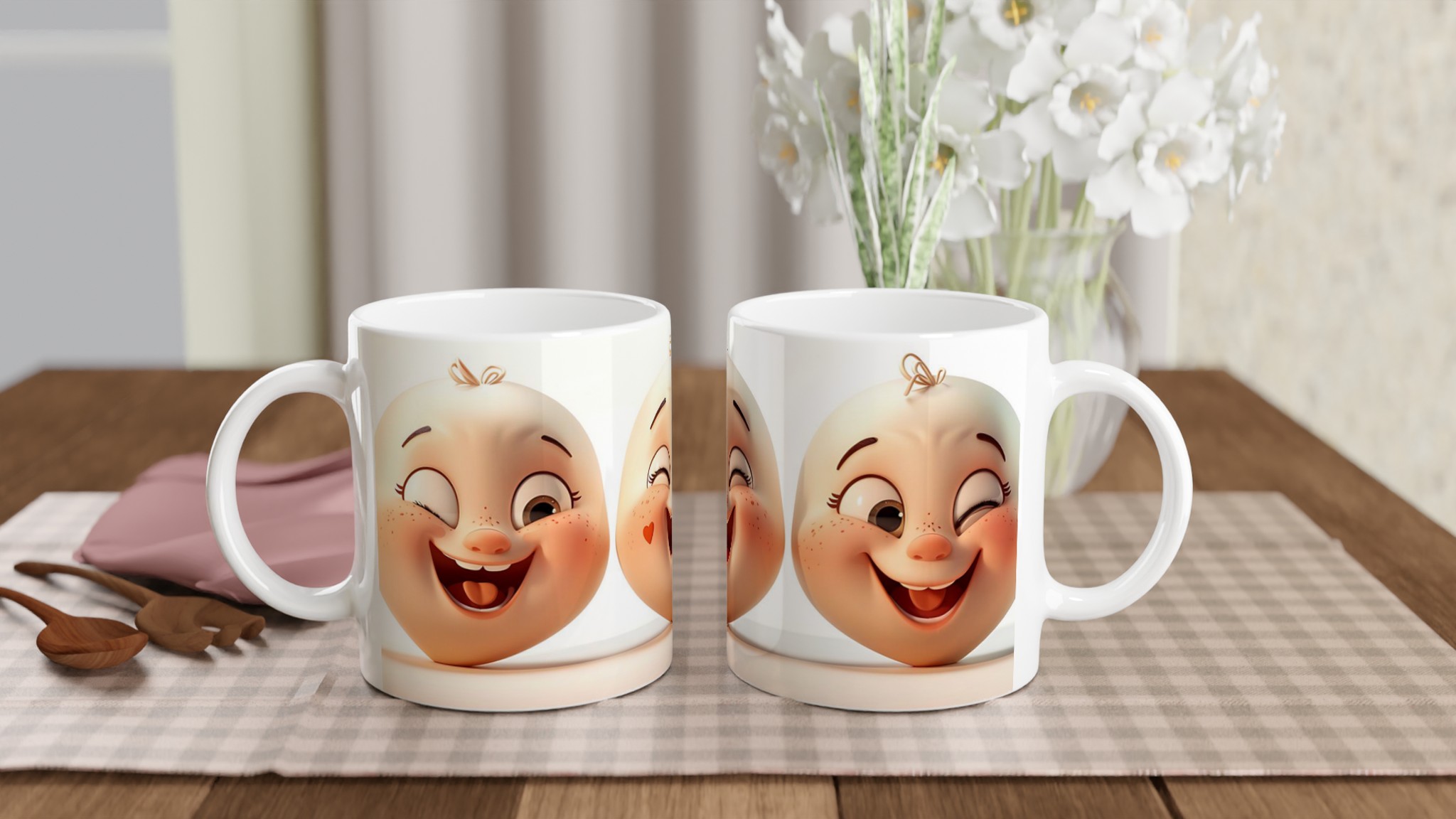 Skrattande Baby Emoji Mugg – Din glada stund i en kopp 10 b5e12b98-ee01-447c-bf52-d4549c364084