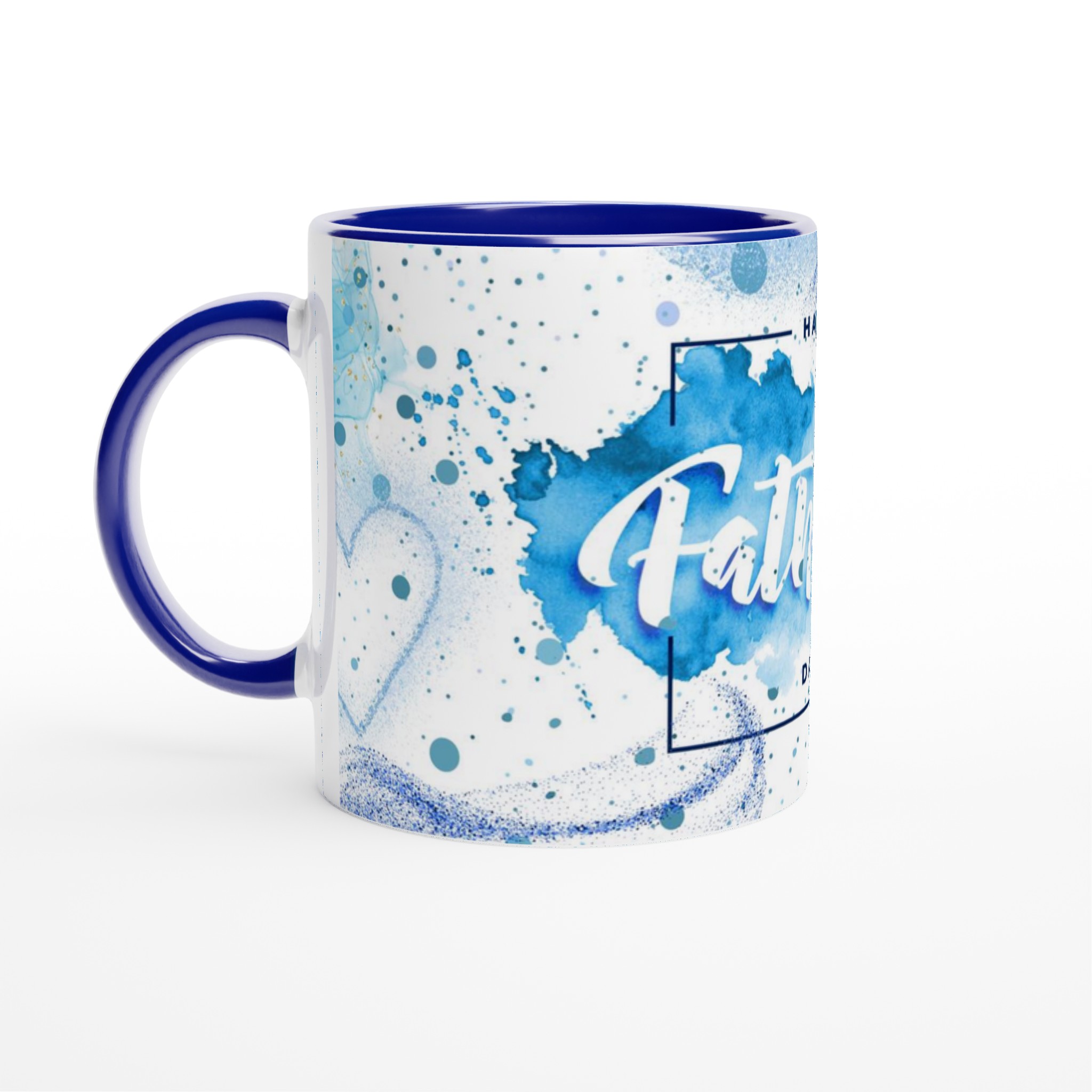 Father's Day Keramisk Mugg i Eleganta Blåa Nyansval 2 b5e79a70-2e61-4d35-bf76-7f42528f9c62