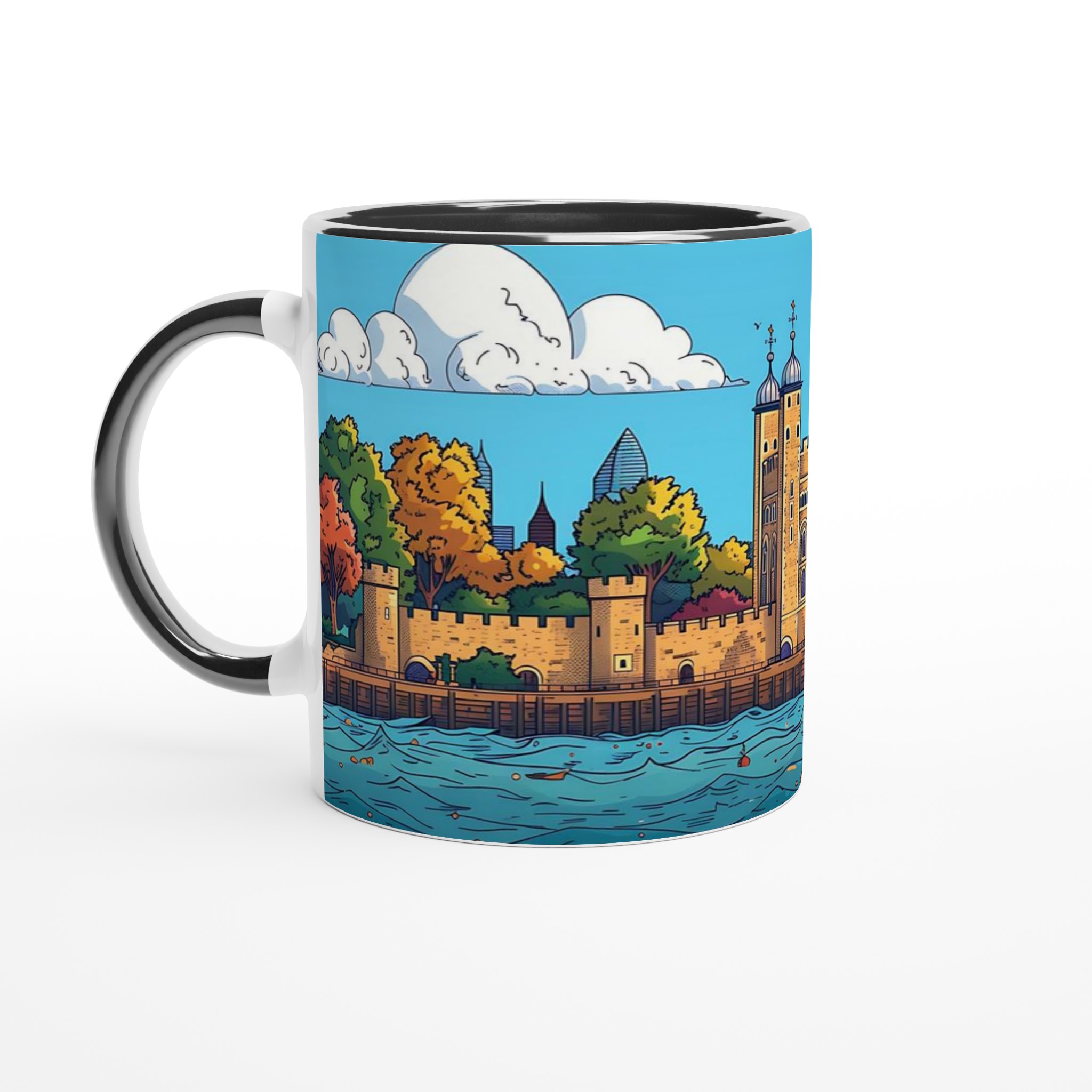 Towern i London Cartoon Keramisk Mugg – Färgstark 11oz Favorit i ditt Val av Sju Nyanser 4 b5eb3363-fa66-4138-a4df-3a243b62f48f