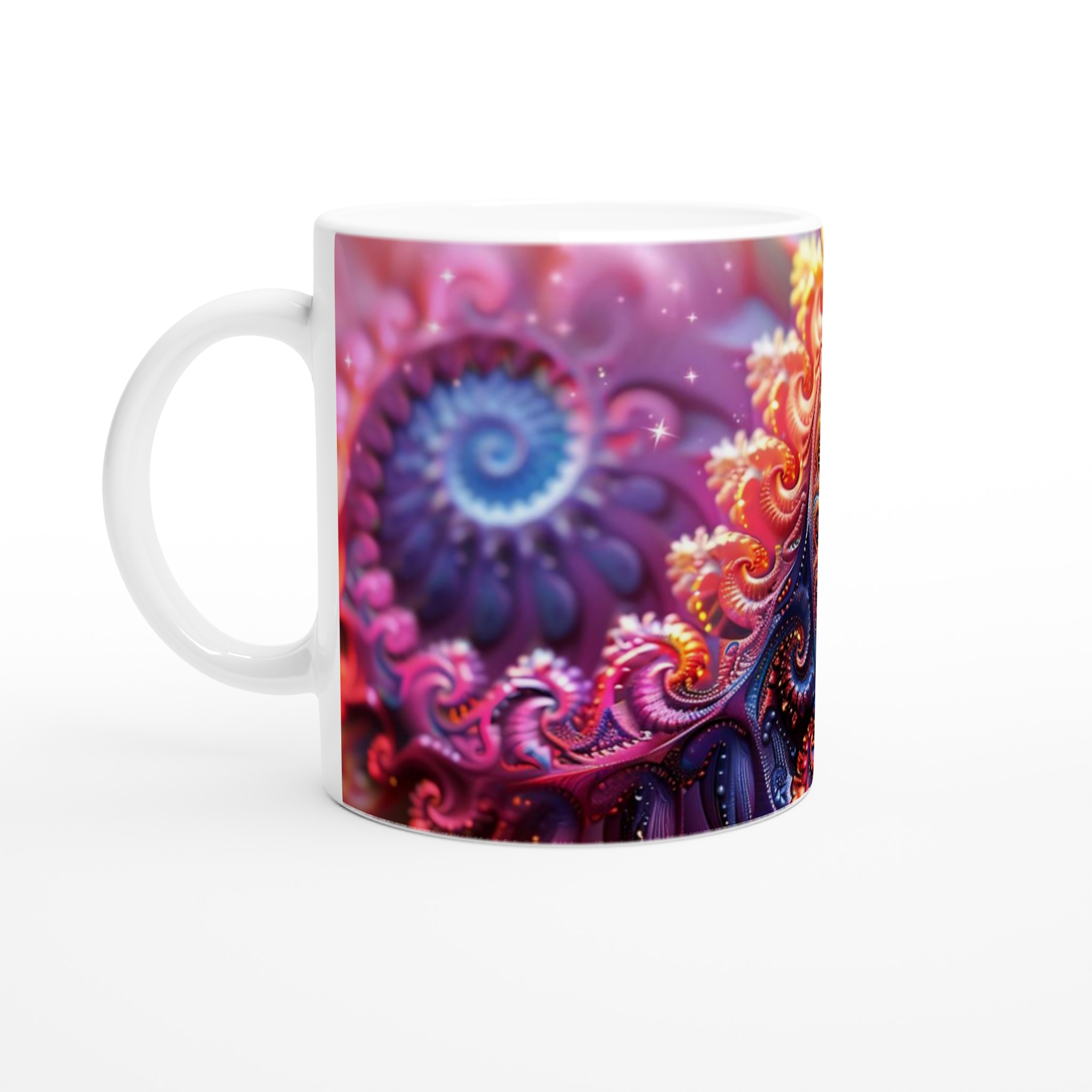 Abstrakt Spiral Keramikmugg - 11oz Färgexplosion för Din Kaffe- eller Testund 1 b608d7bf-8b9b-48e6-b979-f2192c1824da