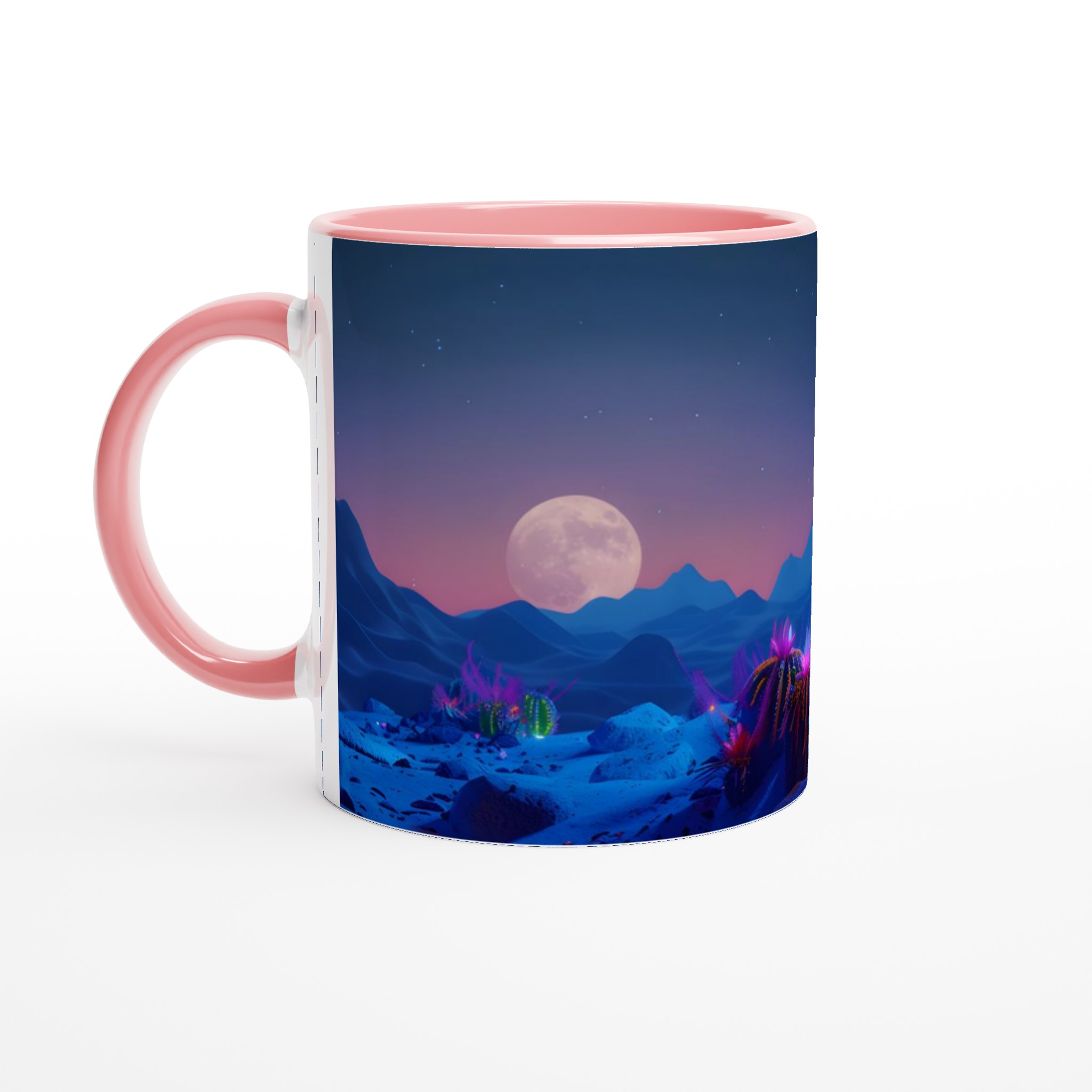 Neon Cactus Drömmugg – 11oz Keramisk Mugg med Magisk Ökenmotiv & Färgval 6 b618ed48-95bf-4d5e-96cd-7a7b377d1aaa
