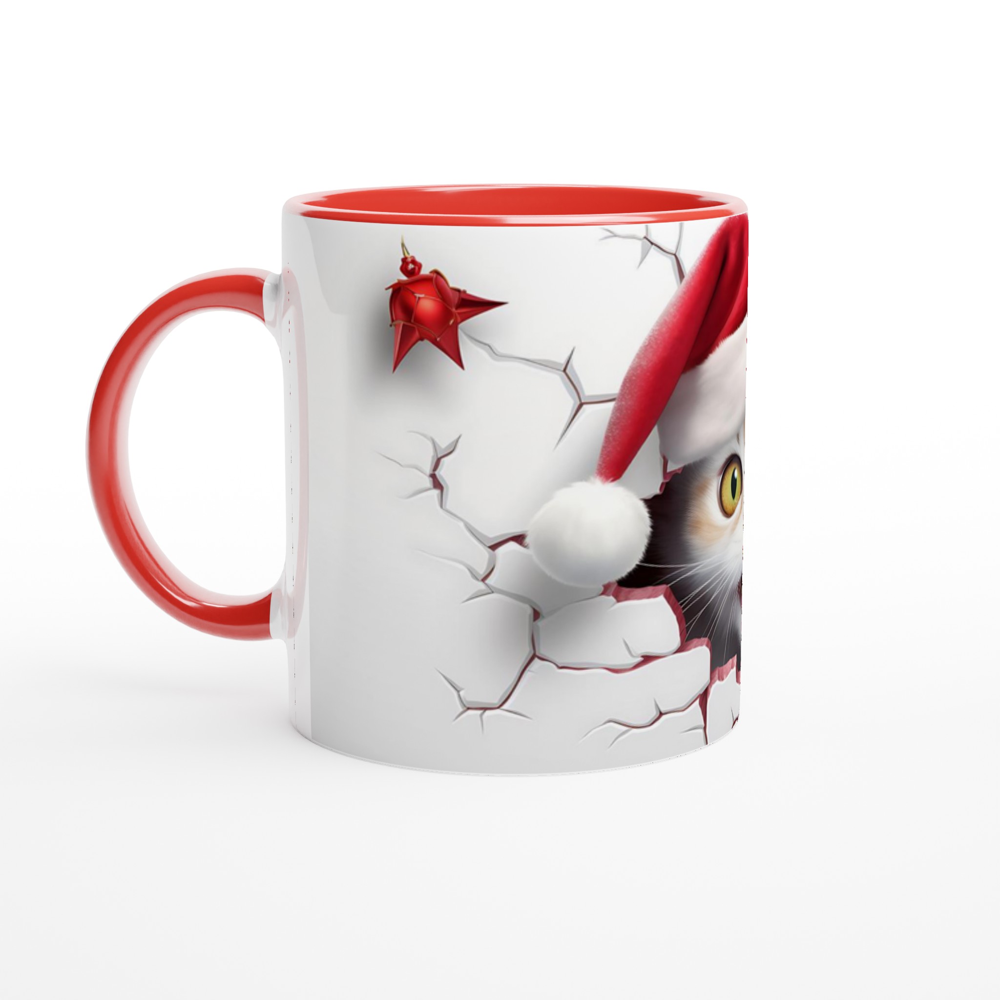 Busig Julkatt Mugg - Vit 11oz Keramisk Mugg för Festliga Drycker 5 b62ebbe2-421f-4c63-b2f3-0f9c680cb4e4