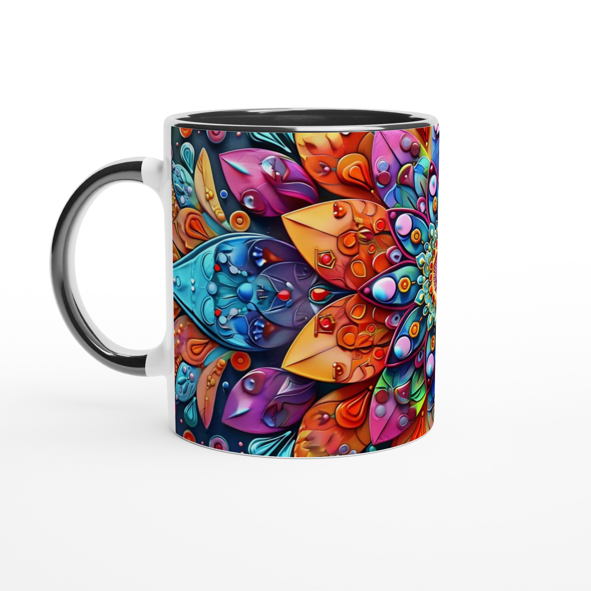 Färgsprakande Mandala Keramikmugg - 11oz Premium Designmugg för Konstälskare i Flera Färger 4 b64aa6d2-b8c6-4c89-8175-1885bd04f88d