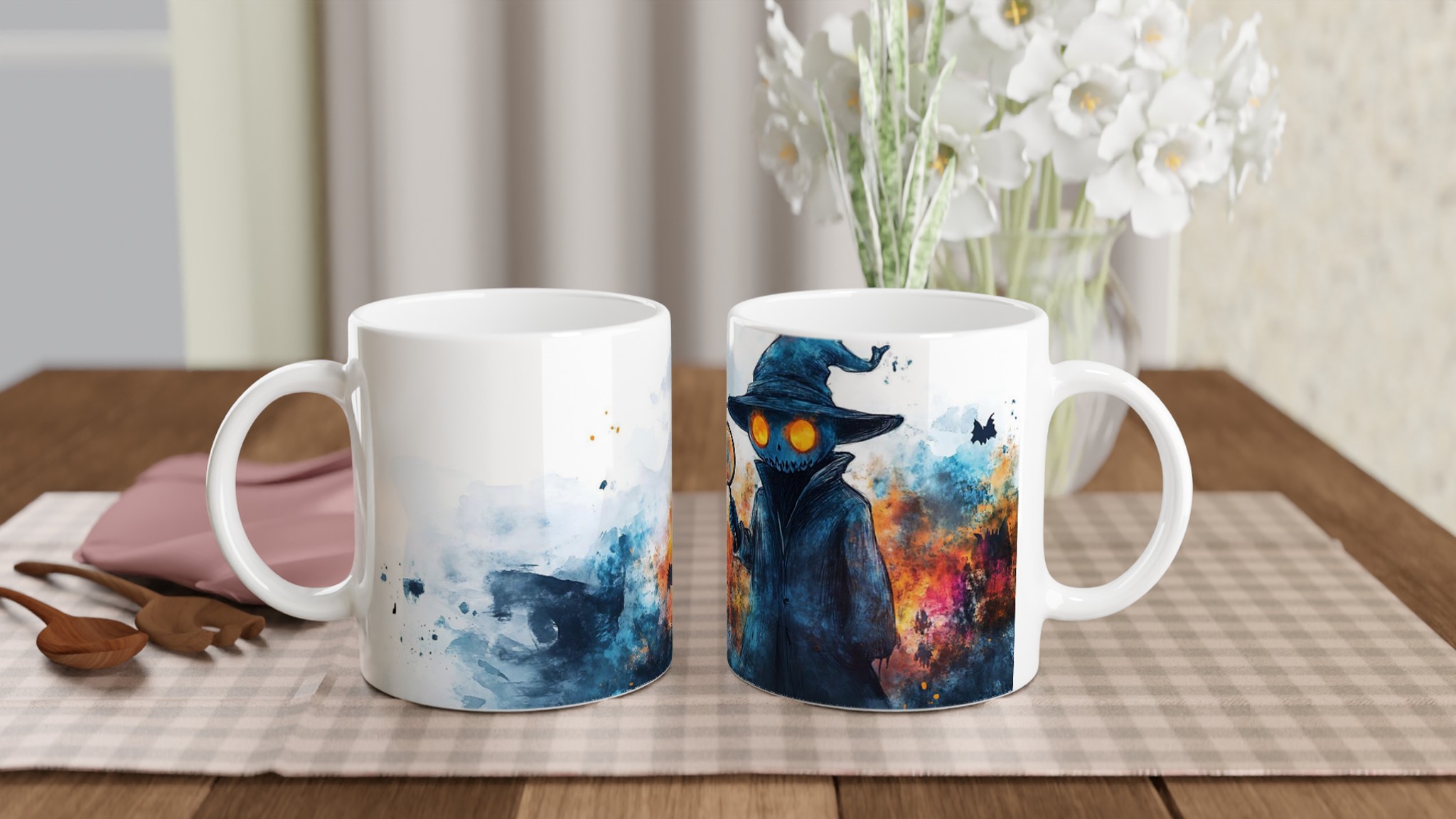 Mystiska Skräckdetektiven Keramisk Mugg - Perfekt för Halloween & Gotisk Stil, Välj Din Favoritfärg! 10 b686c16b-2311-47bb-8dfd-7f41bf2993ce