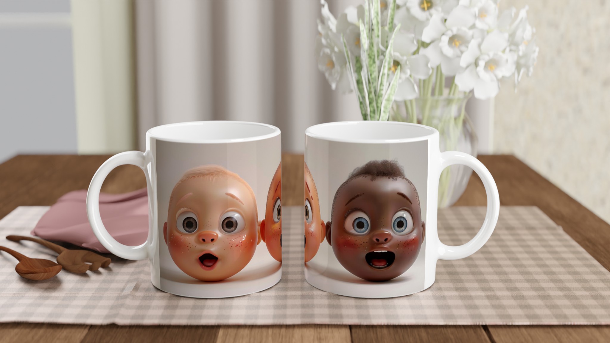 Kawaii Chockad Baby Mug – Söt 11oz Keramisk Mugg för Kaffe, Te och Glädje i Flera Färger 10 b6aad14f-139e-4061-9fd1-c36ff221d00e